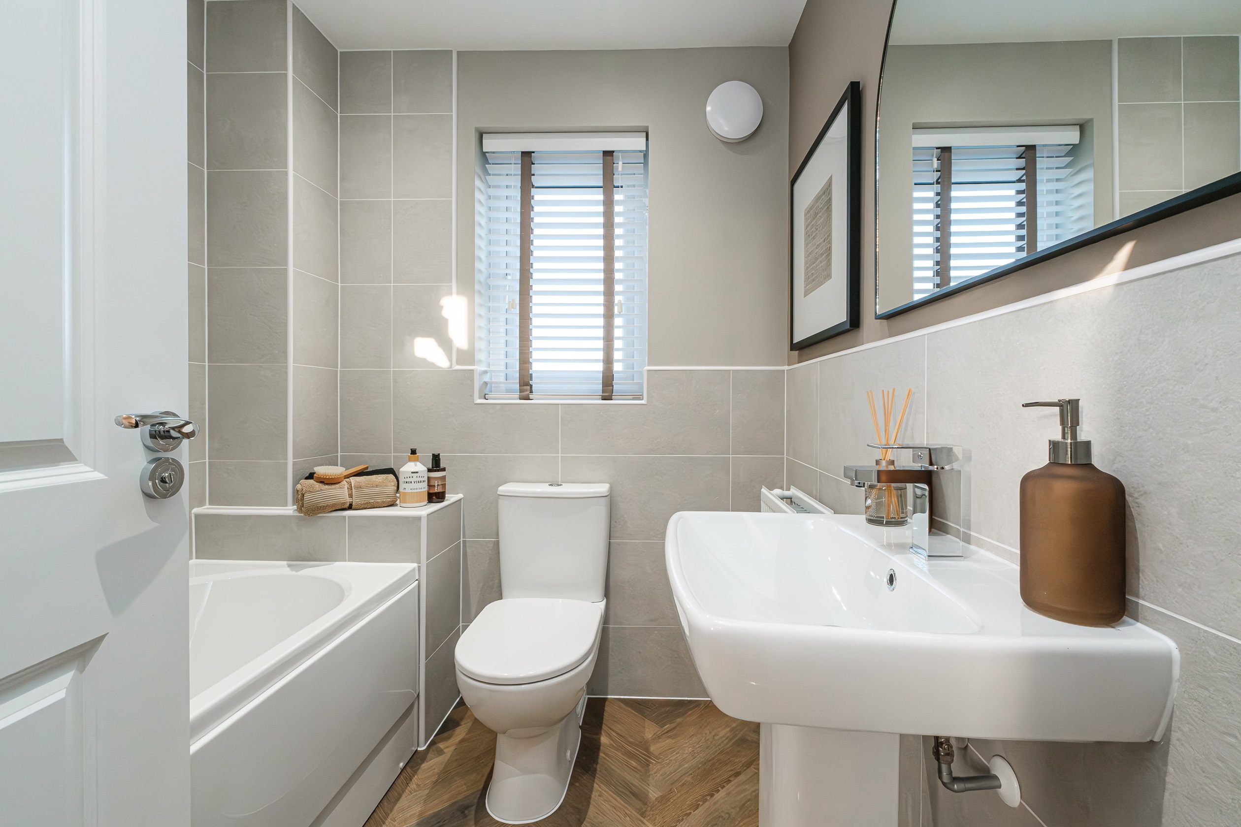 Interior view of the bathroom in our 4 bed Hesketh home