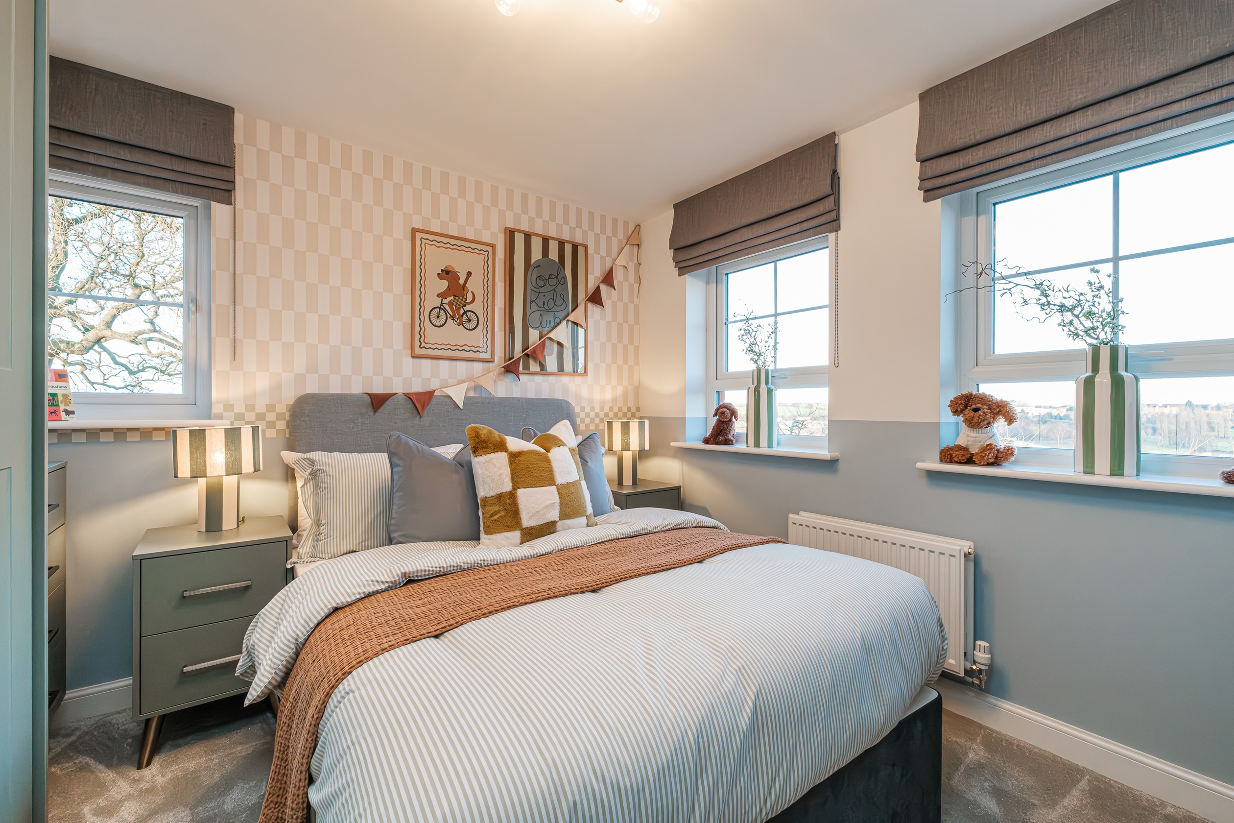 Interior view of bedroom 2 in our 4 bed Hesketh home