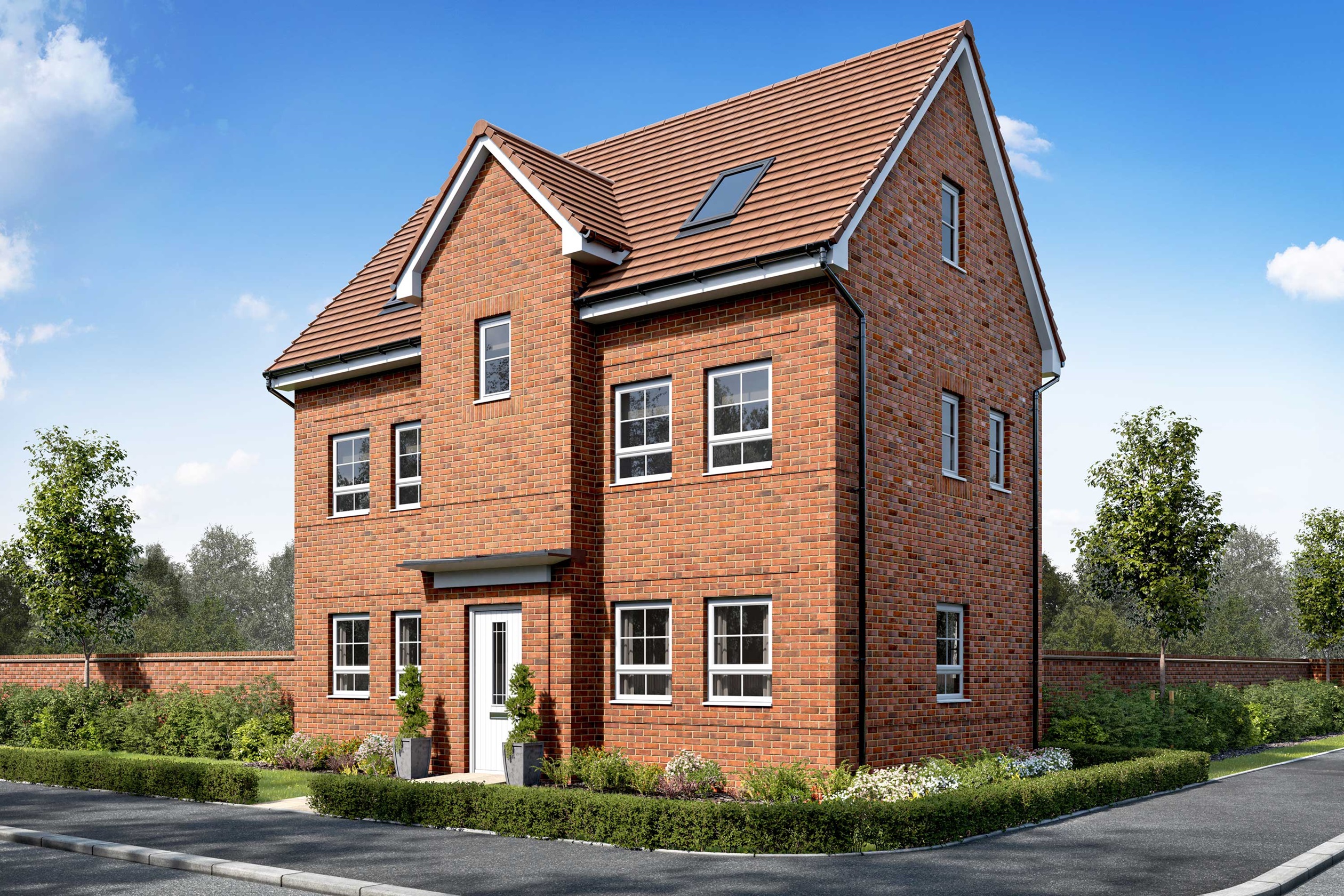 Exterior CGI view of our 4 bed Hesketh home