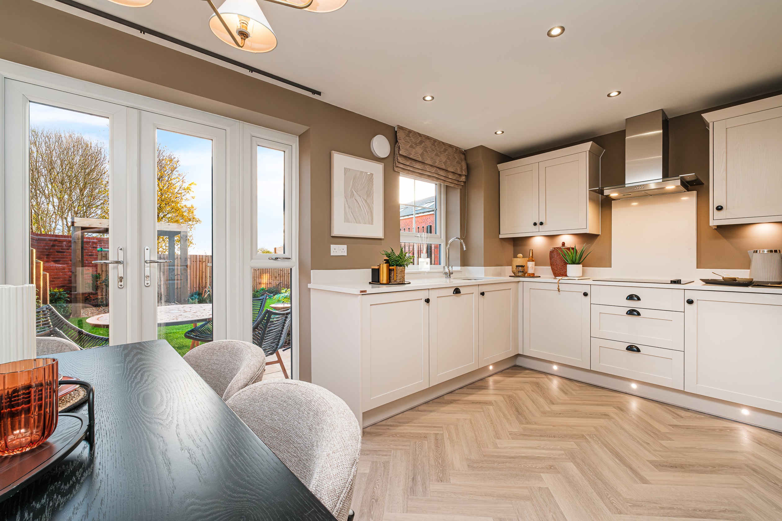 Interior view of the kitchen & dining in our 4 bed Hesketh home
