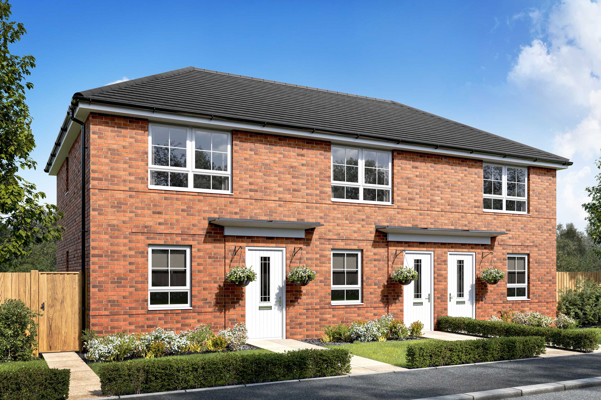 Exterior CGI view of our 2 bed Kenley home