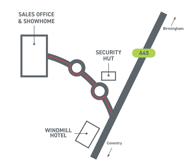 Brook View, Coventry Map 