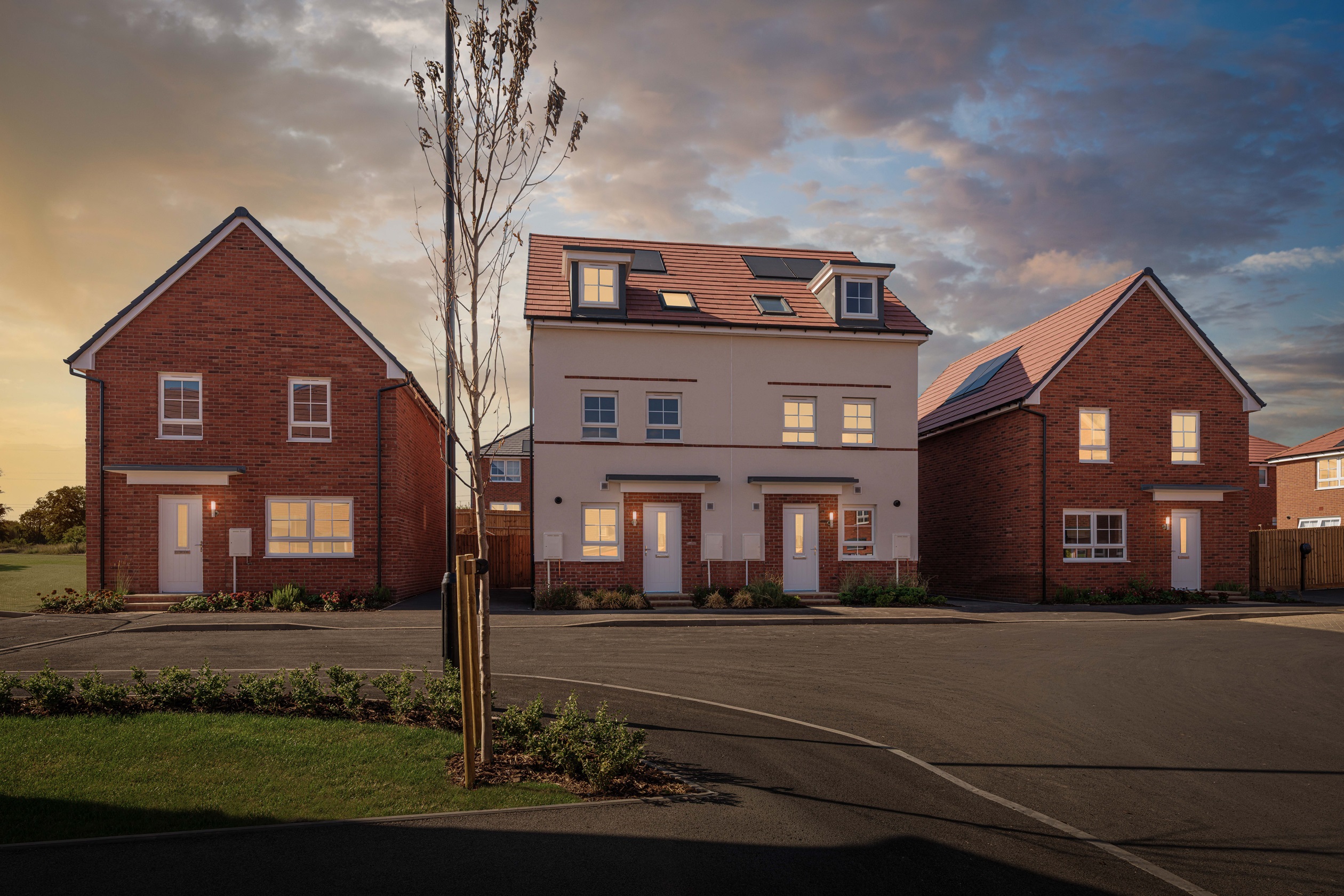 Exterior view of our homes at Pickford Gate, Coventry