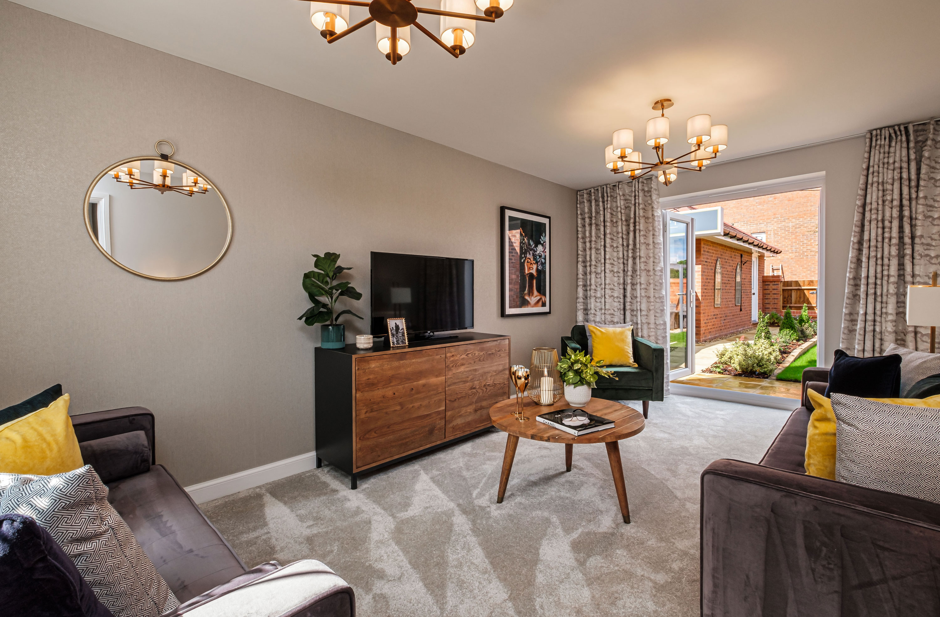 Interior view of our4 bed Alderney lounge