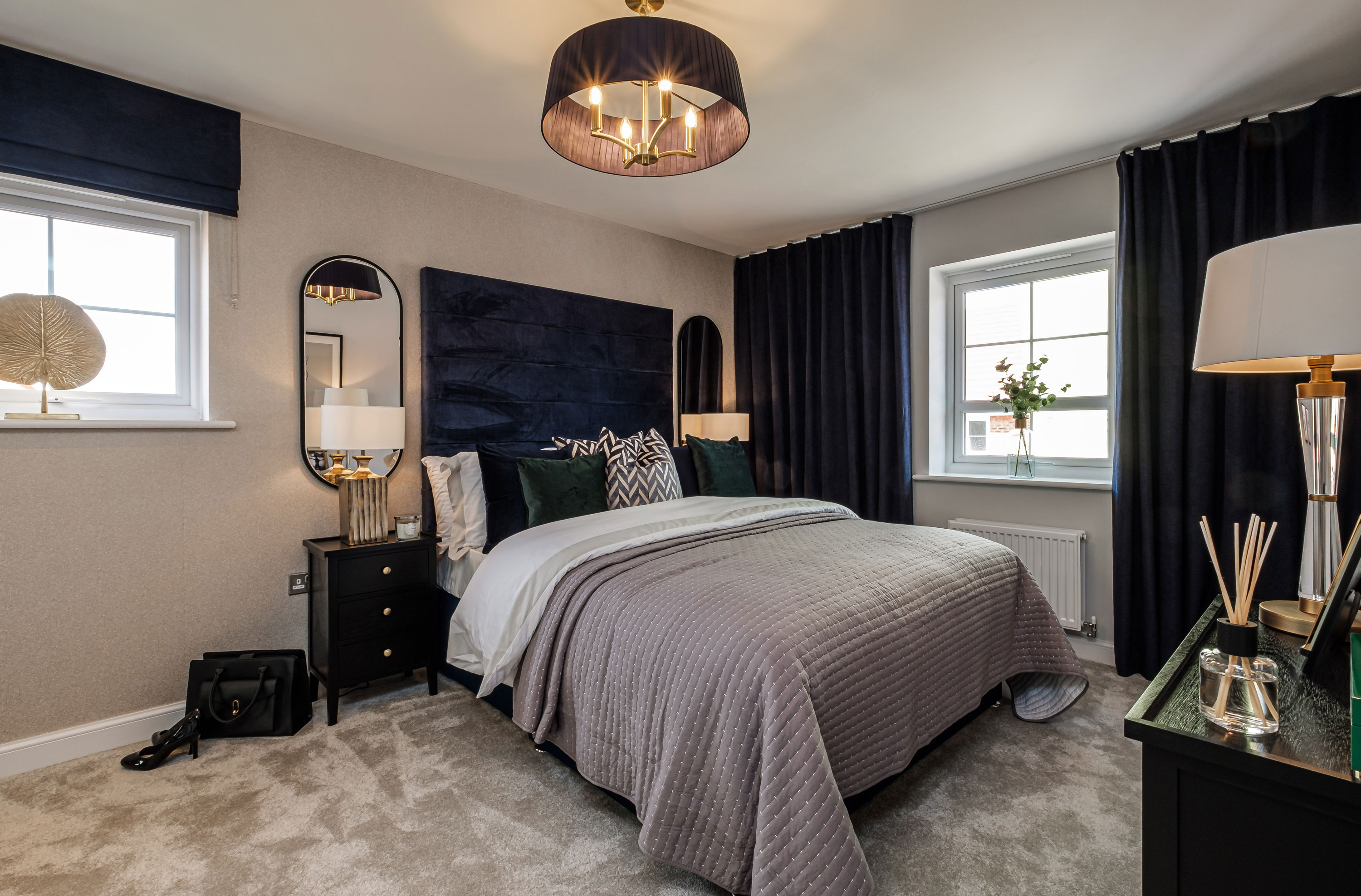 Interior view of our4 bed Alderney main bedroom