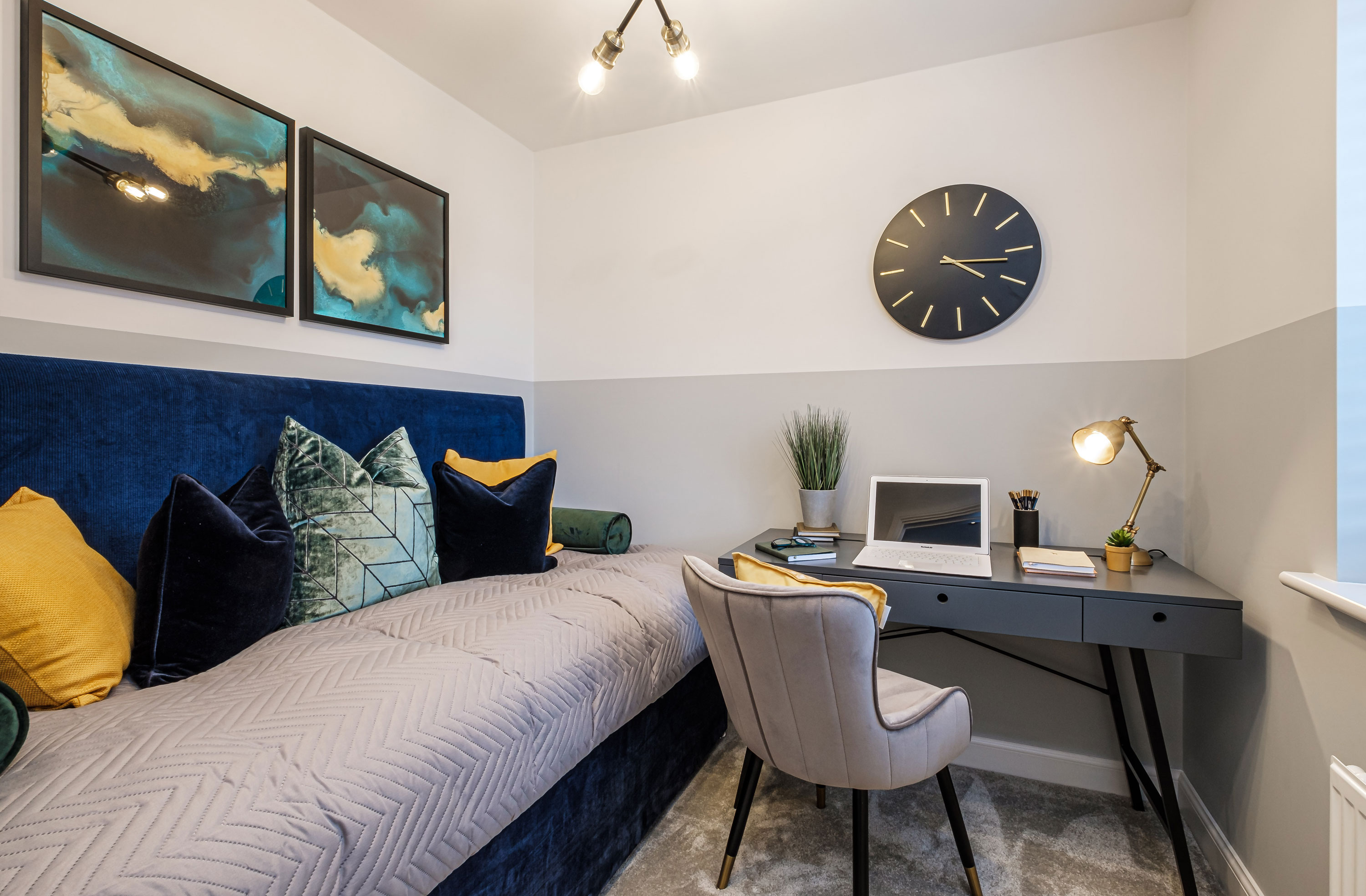 Interior view of our4 bed Alderney bedroom