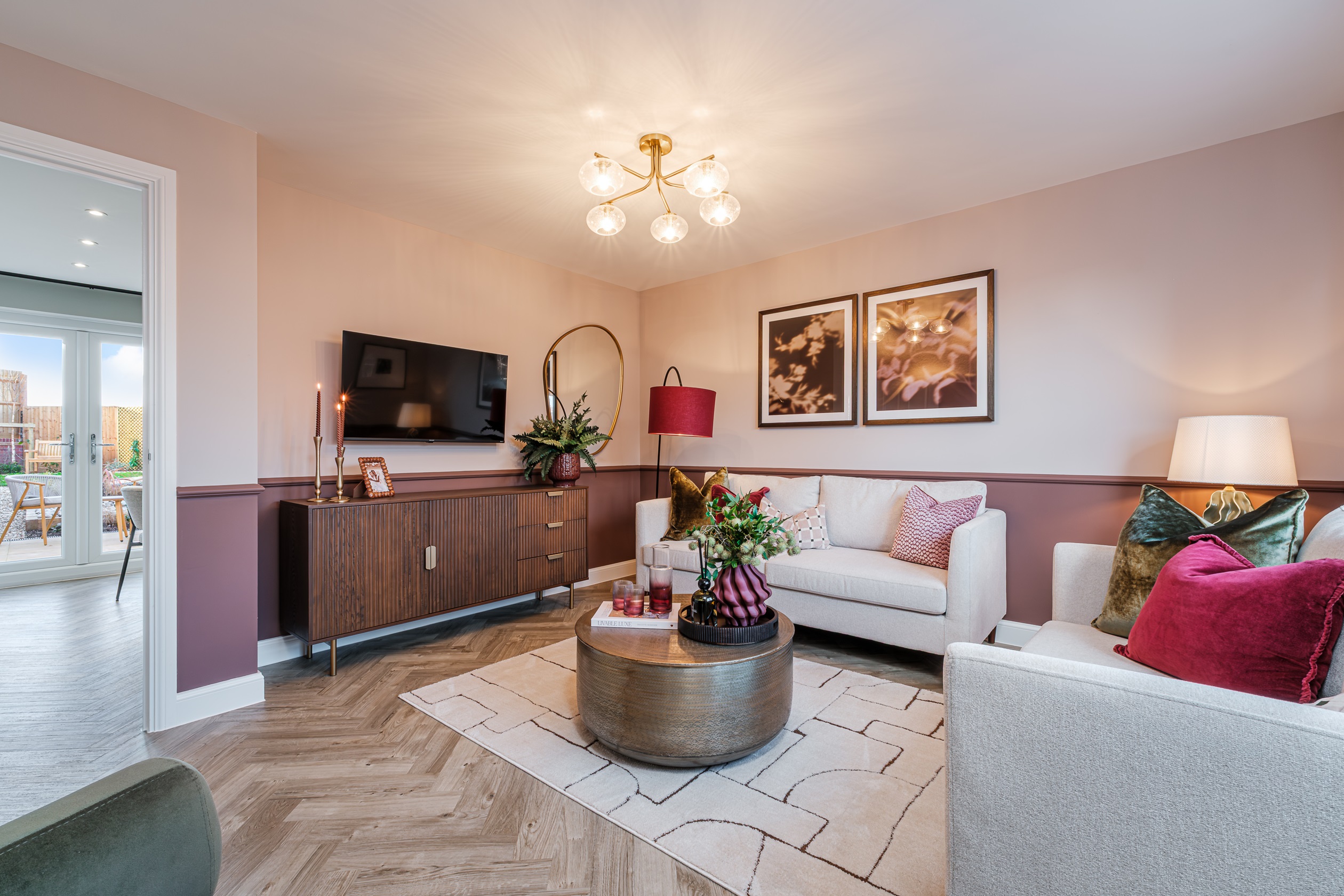 Interior view of the living room in our 2 bed Linstead
