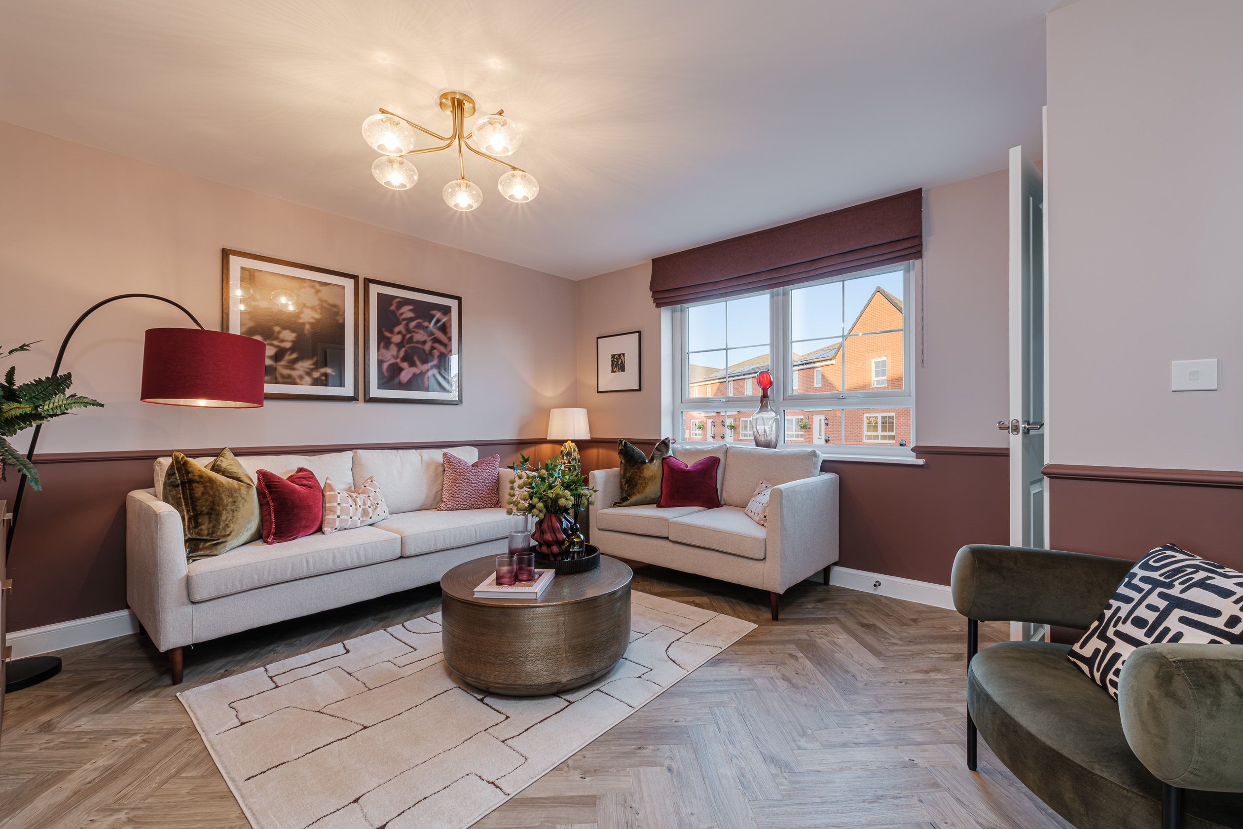 Interior view of the living room in our 2 bed Linstead