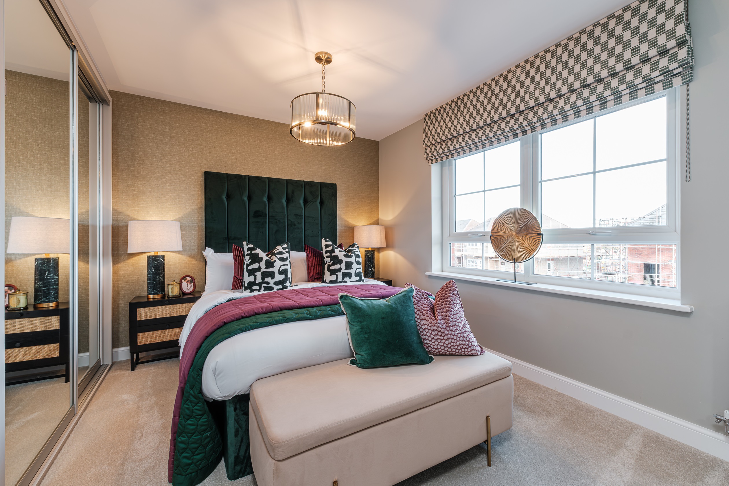 Interior view of the bedroom in our 2 bed Linstead