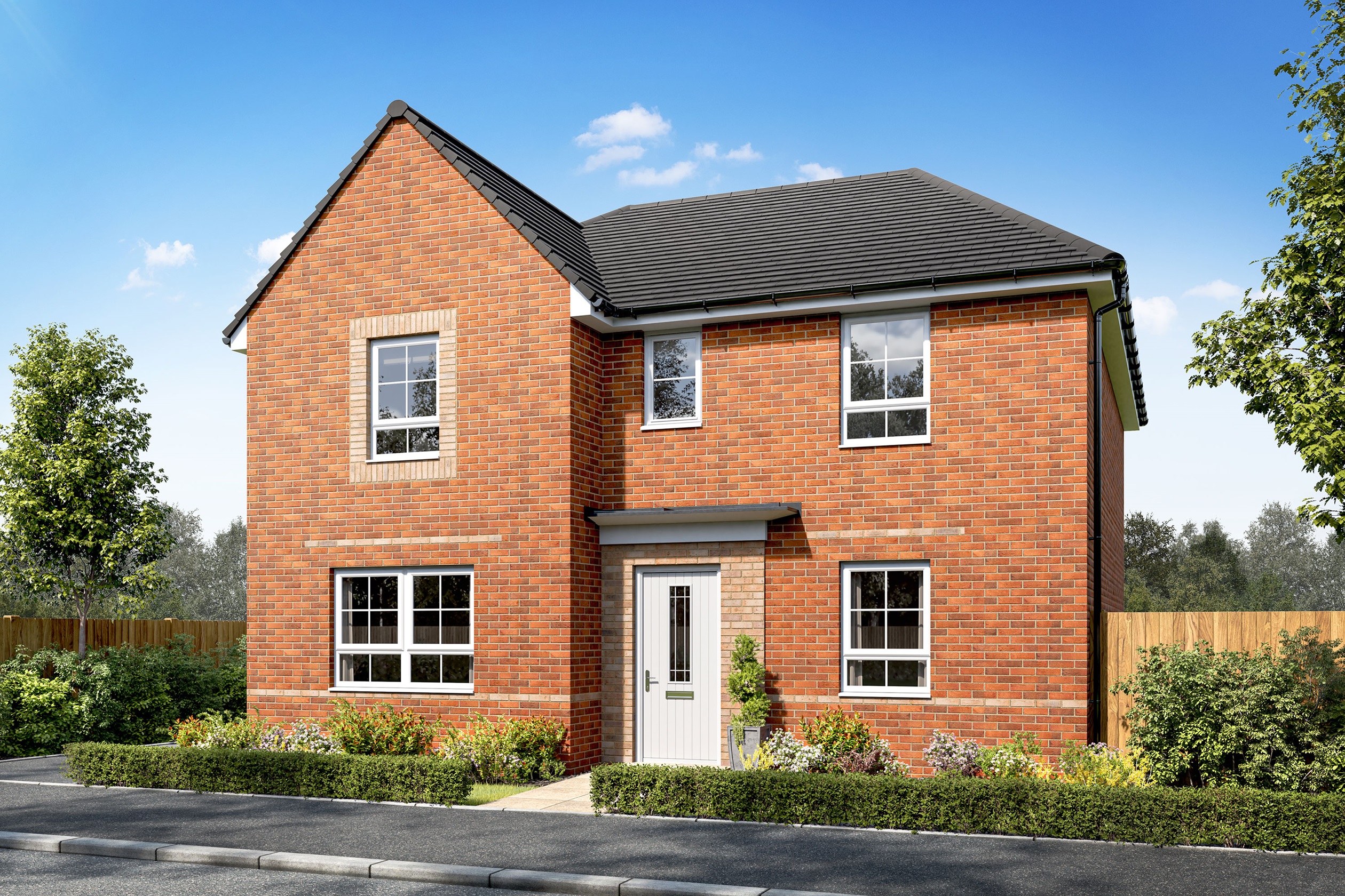 Exterior CGI view of our 4 bed Linstock home