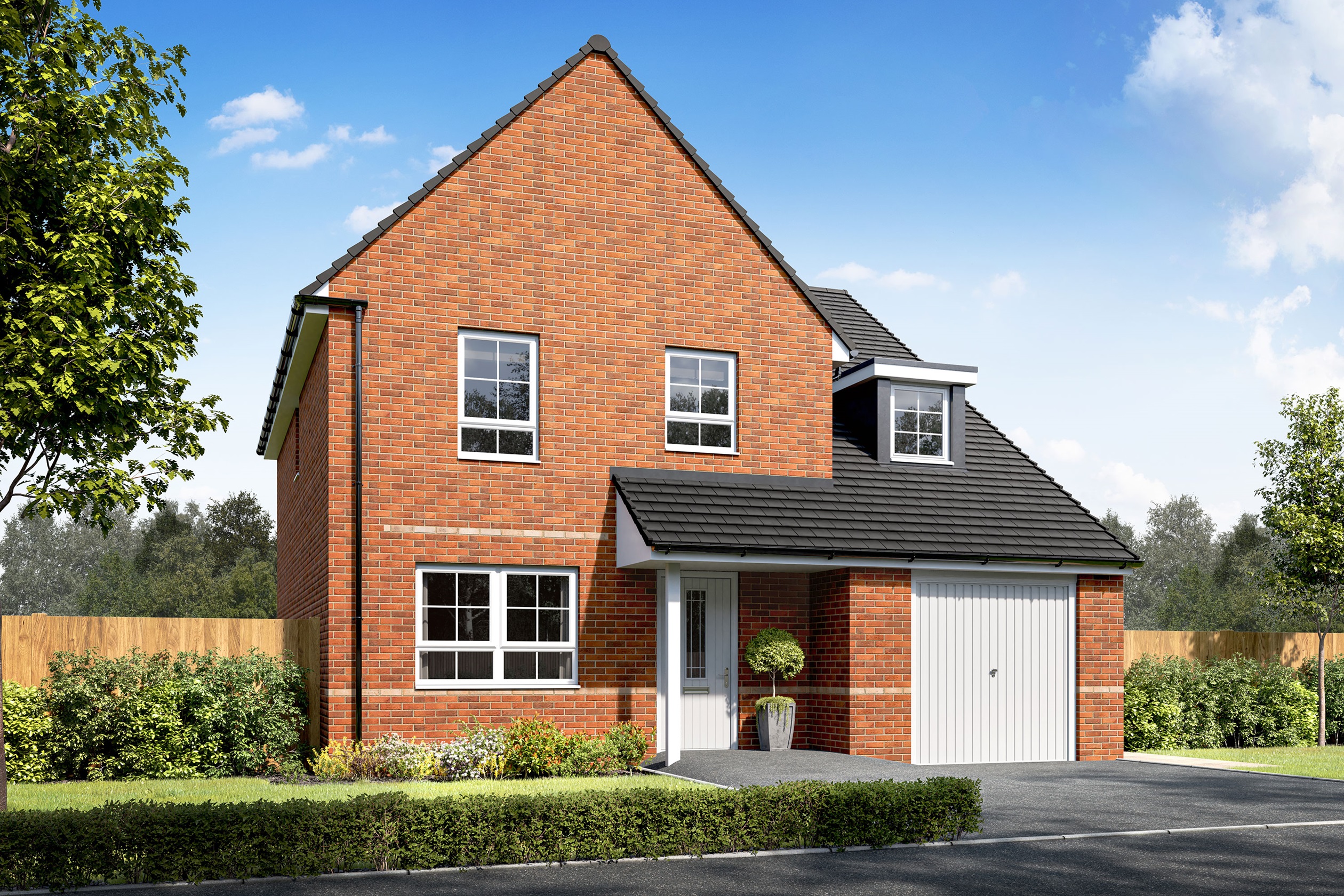 Exterior CGI view of our 4 bed Radstock home