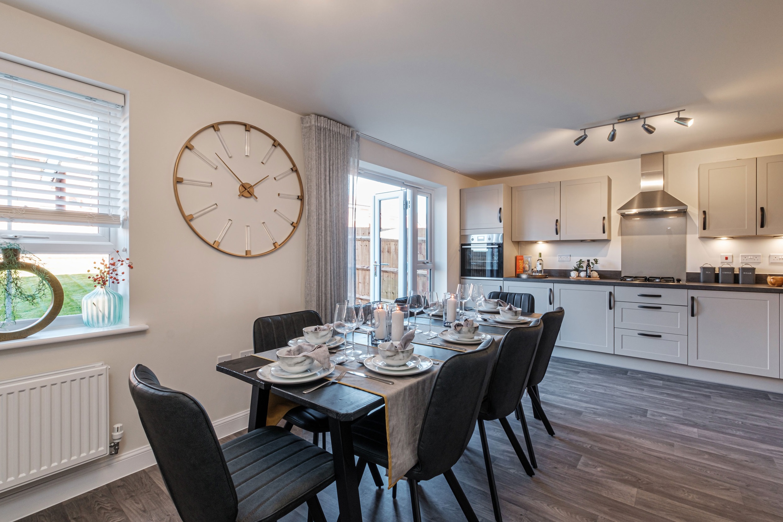 Interior view of kitchen diner in our Hale 4 bedroom home