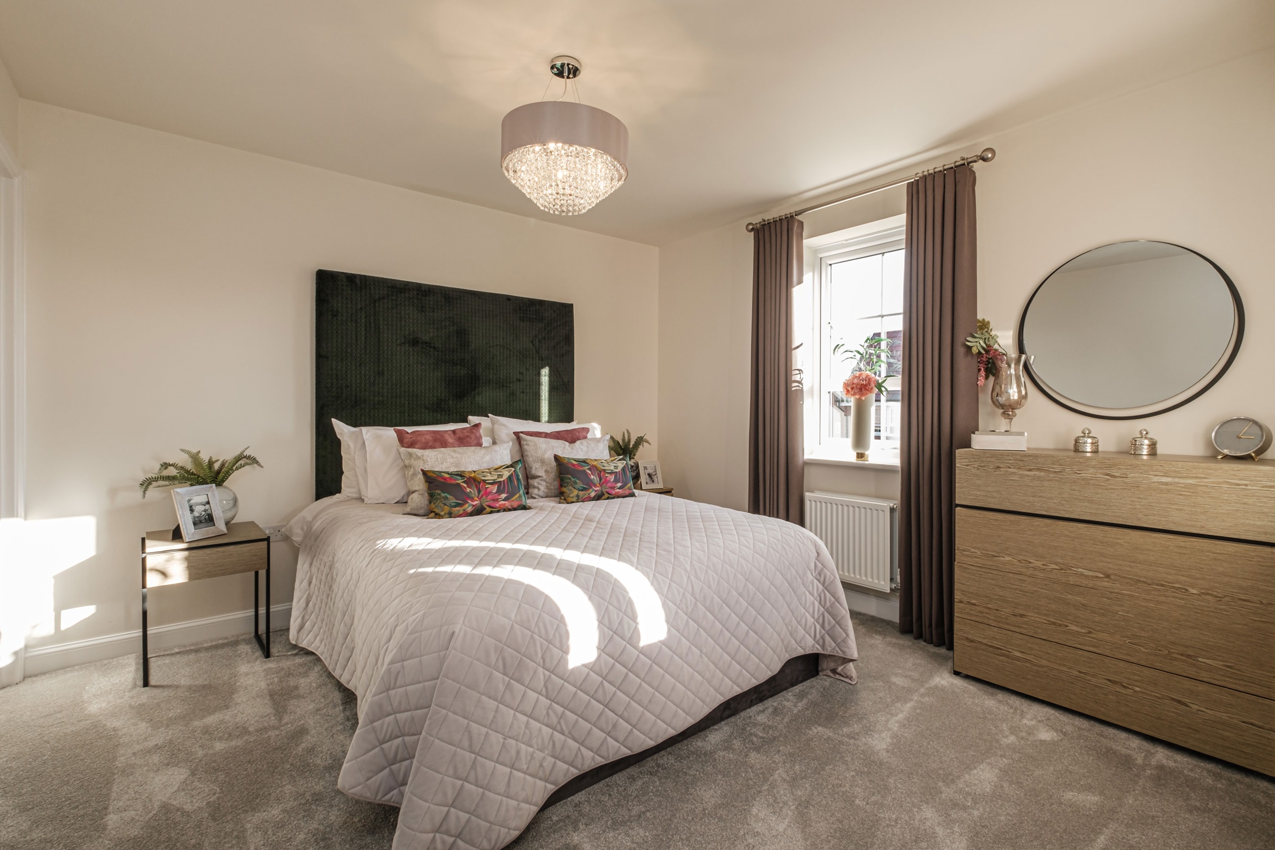 Interior view of bed 1 in our Hale 4 bedroom home