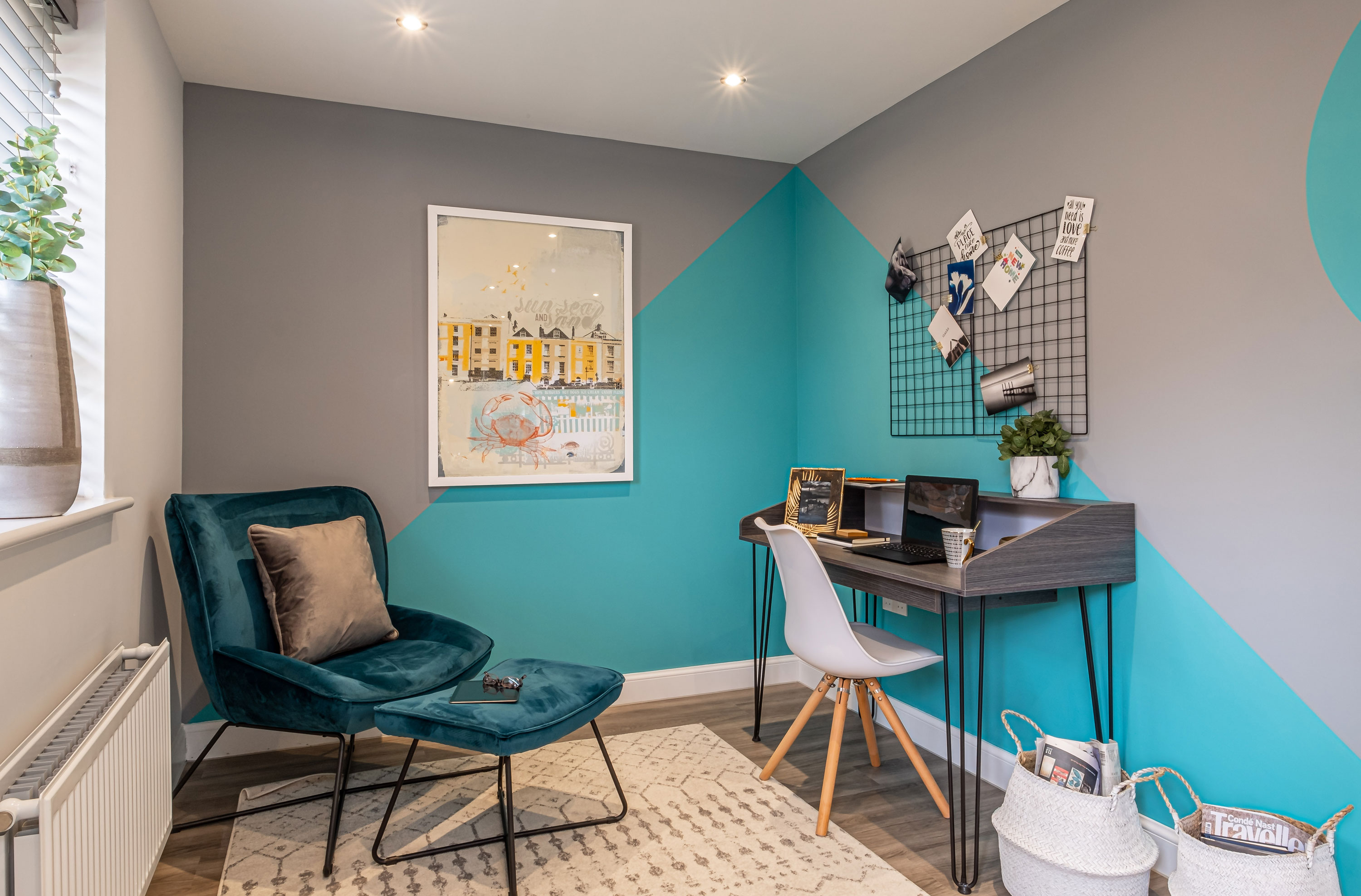 Interior view of the kitchen & family space in our 5 bed Lamberton home