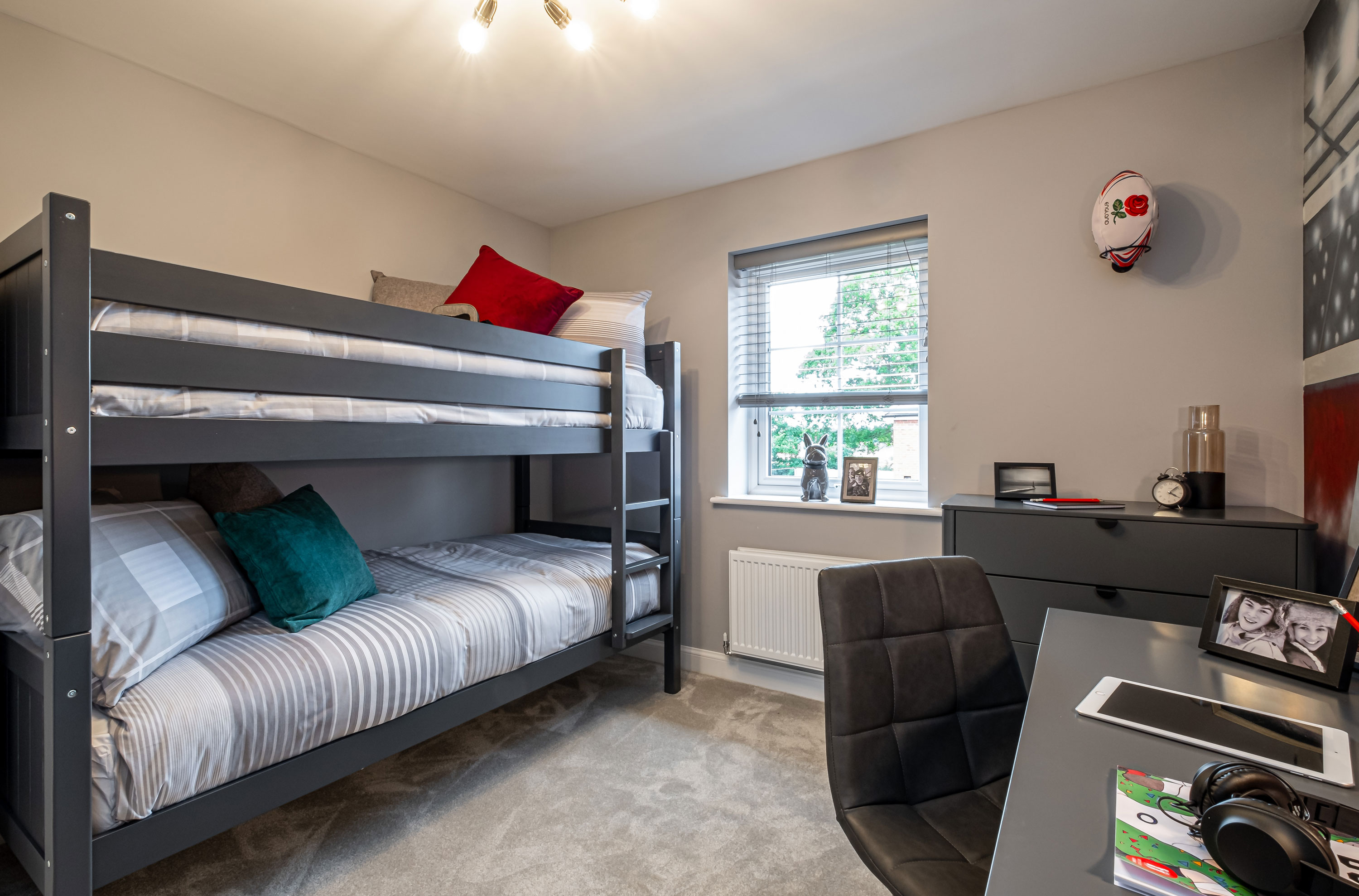 Interior view of bedroom 4 in our 5 bed Lamberton home