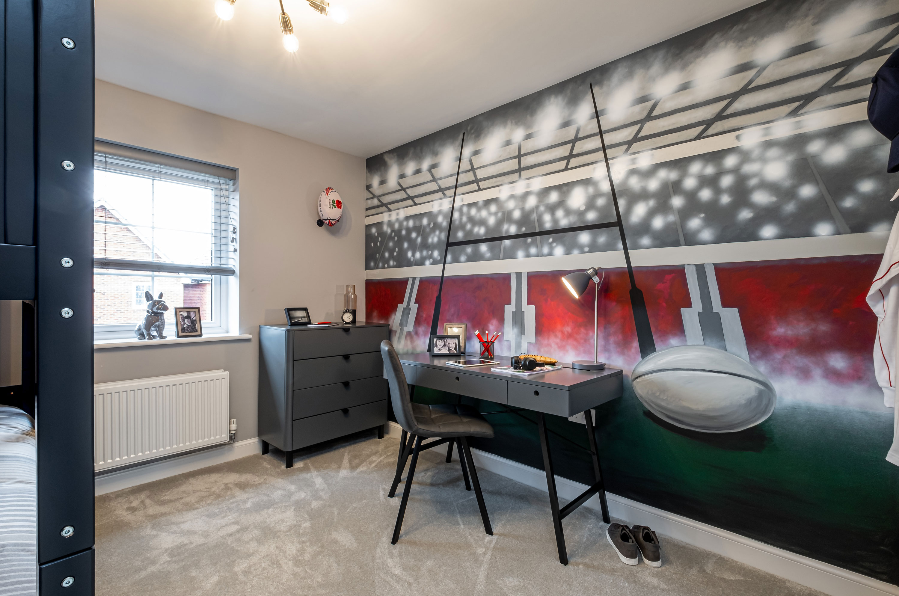 Interior view of bedroom 4 in our 5 bed Lamberton home