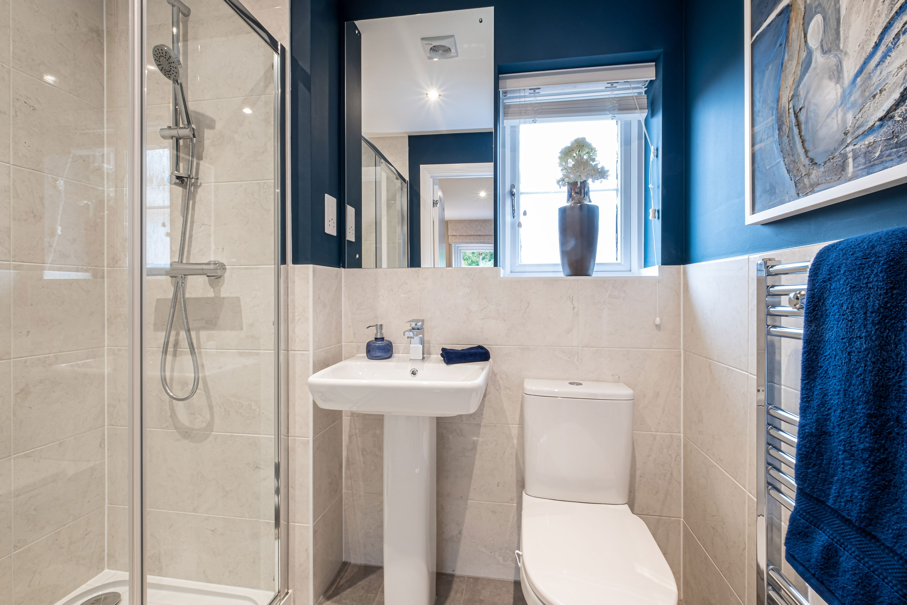 Interior view of the study in our 4 bed Alnmouth home