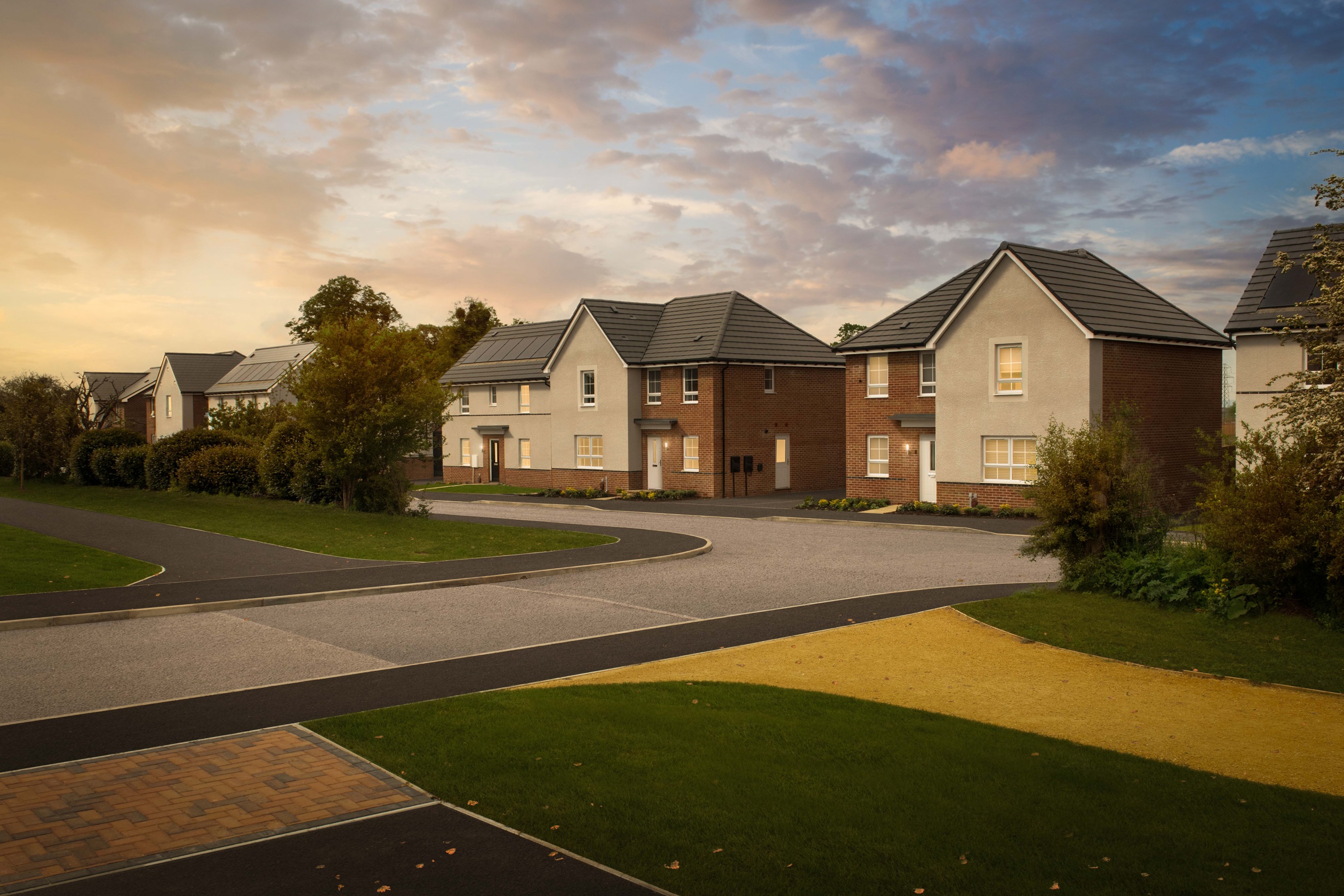 Exterior view of our homes at Fiddington Fields in Tewkesbury