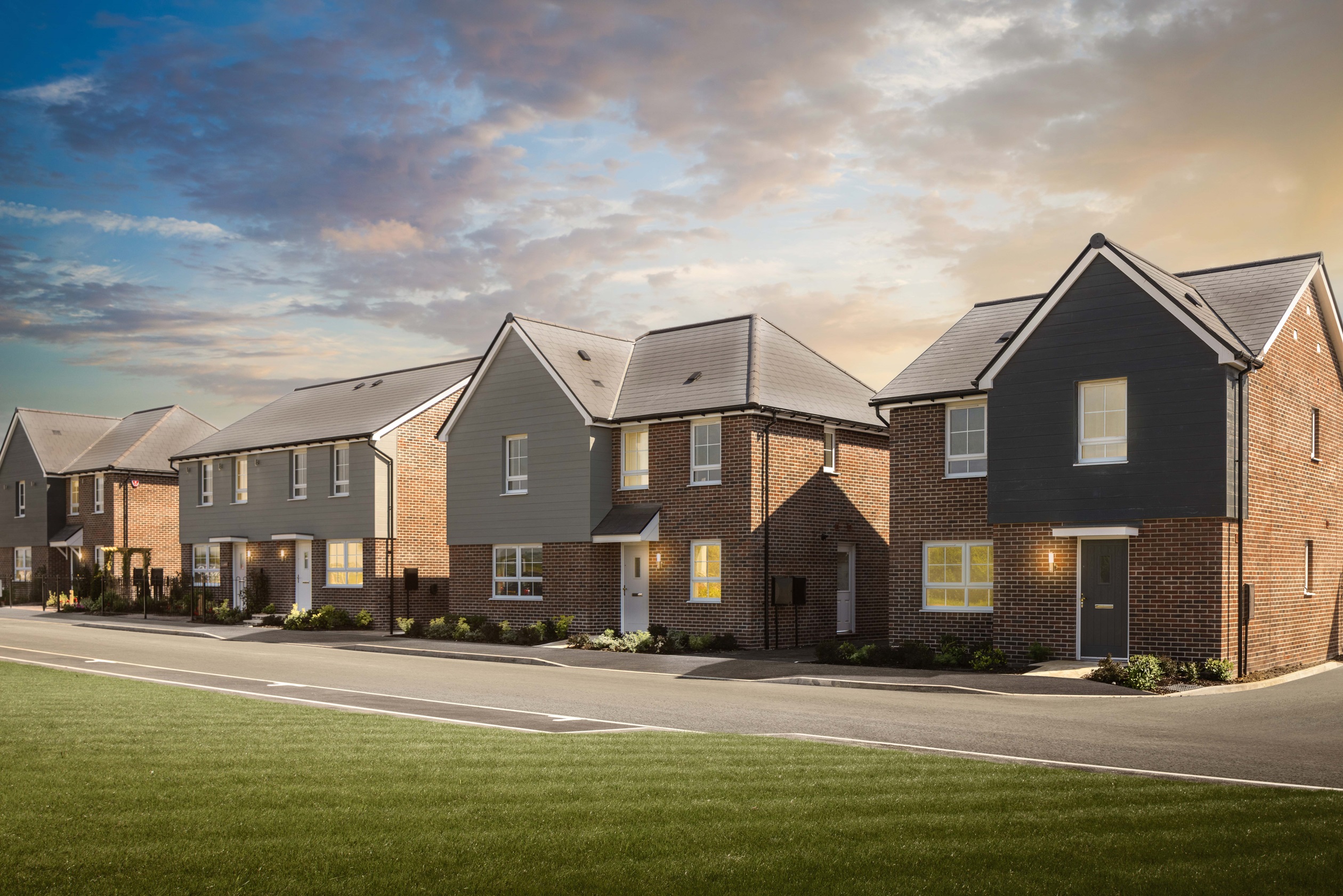 Street scene at our Fiddington Fields, Tewkesbury 