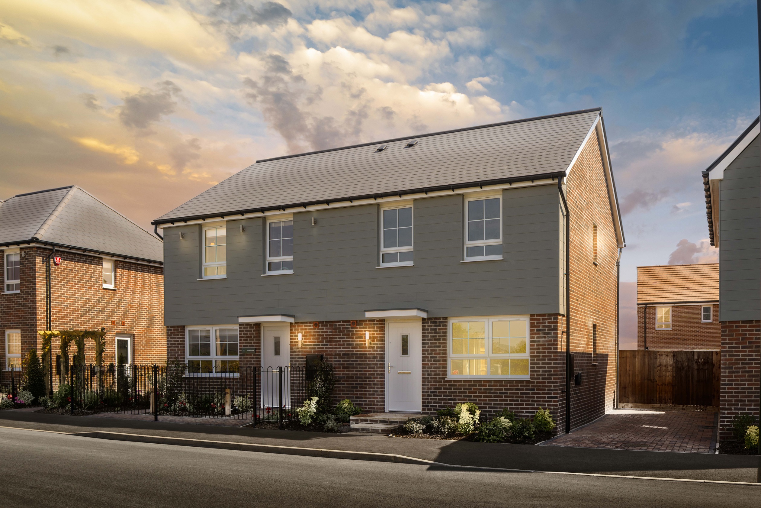 Street scene at our Fiddington Fields, Tewkesbury 