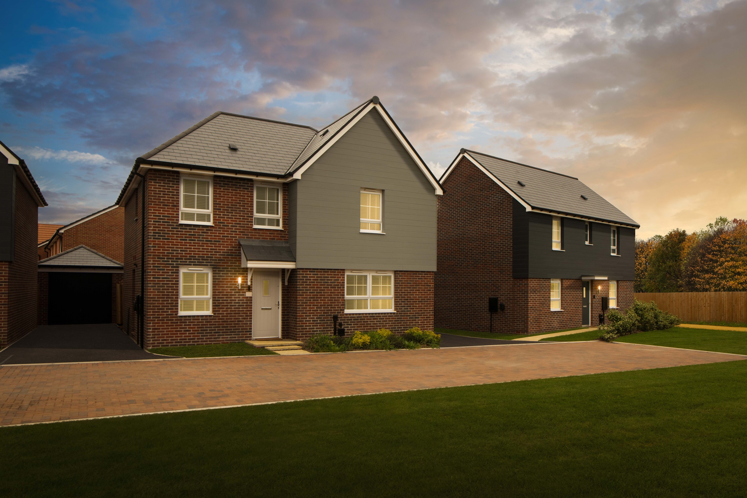 Exterior view of our homes at Fiddington Fields in Tewkesbury