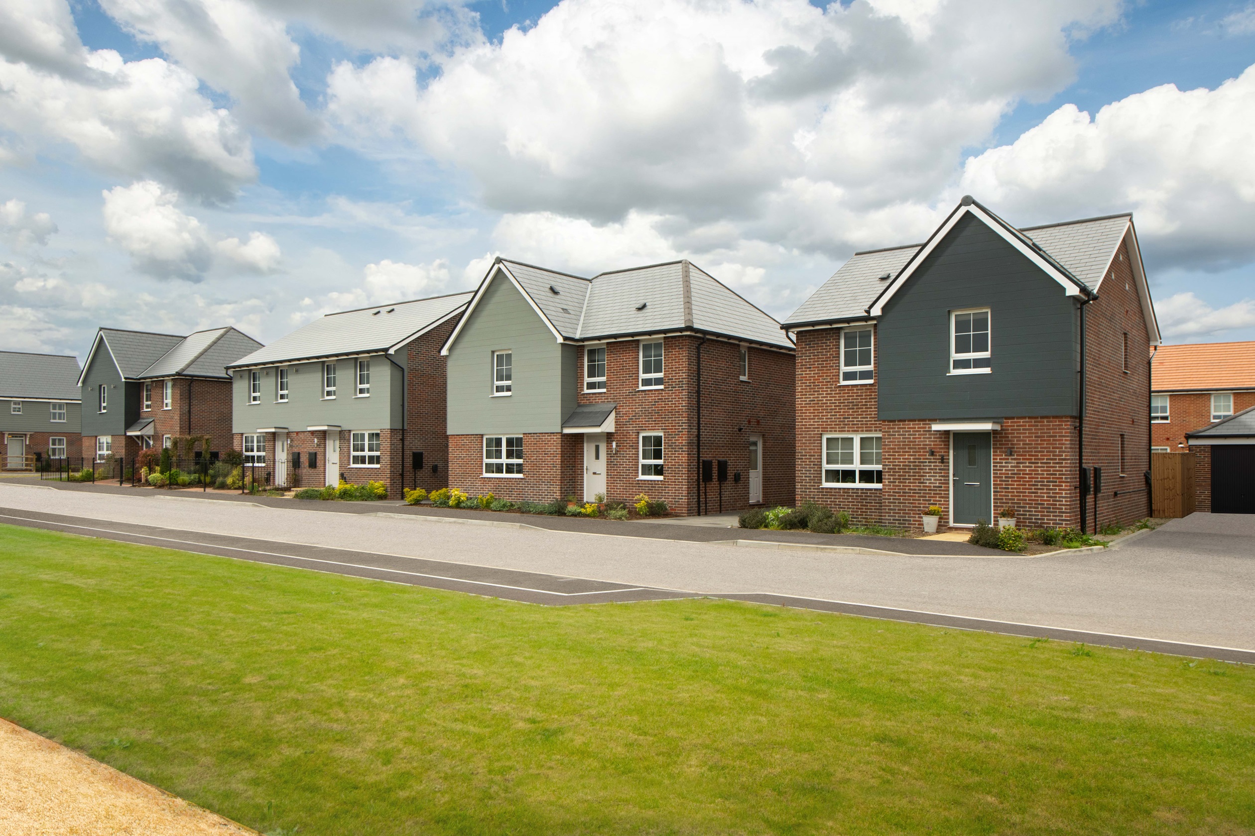 Exterior street scene of our 4 bed Kingsley and Radleigh homes