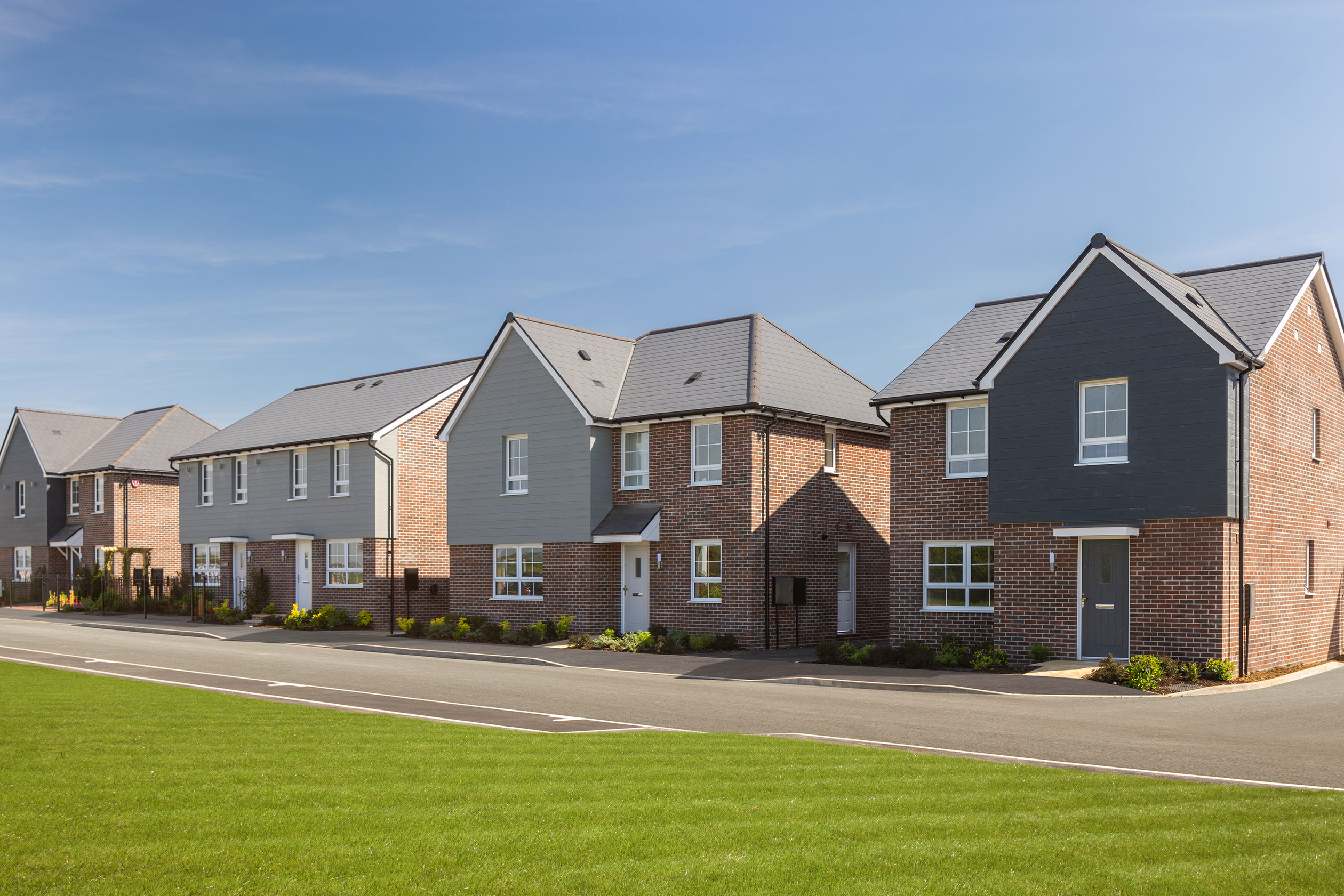 Street scene of Fiddington Fields