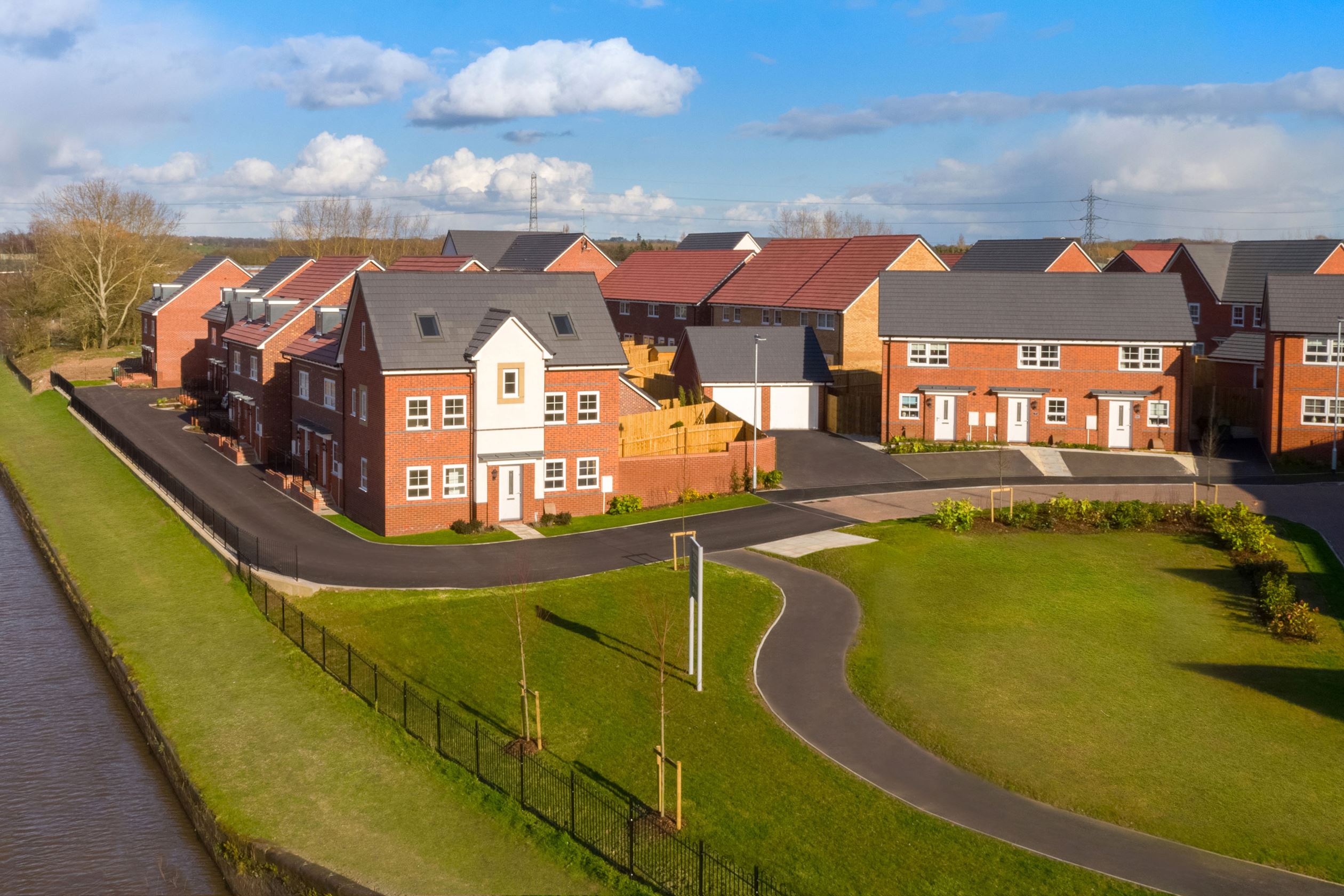 Outside view of the homes at Henbrook Gardens in Stoke Prior