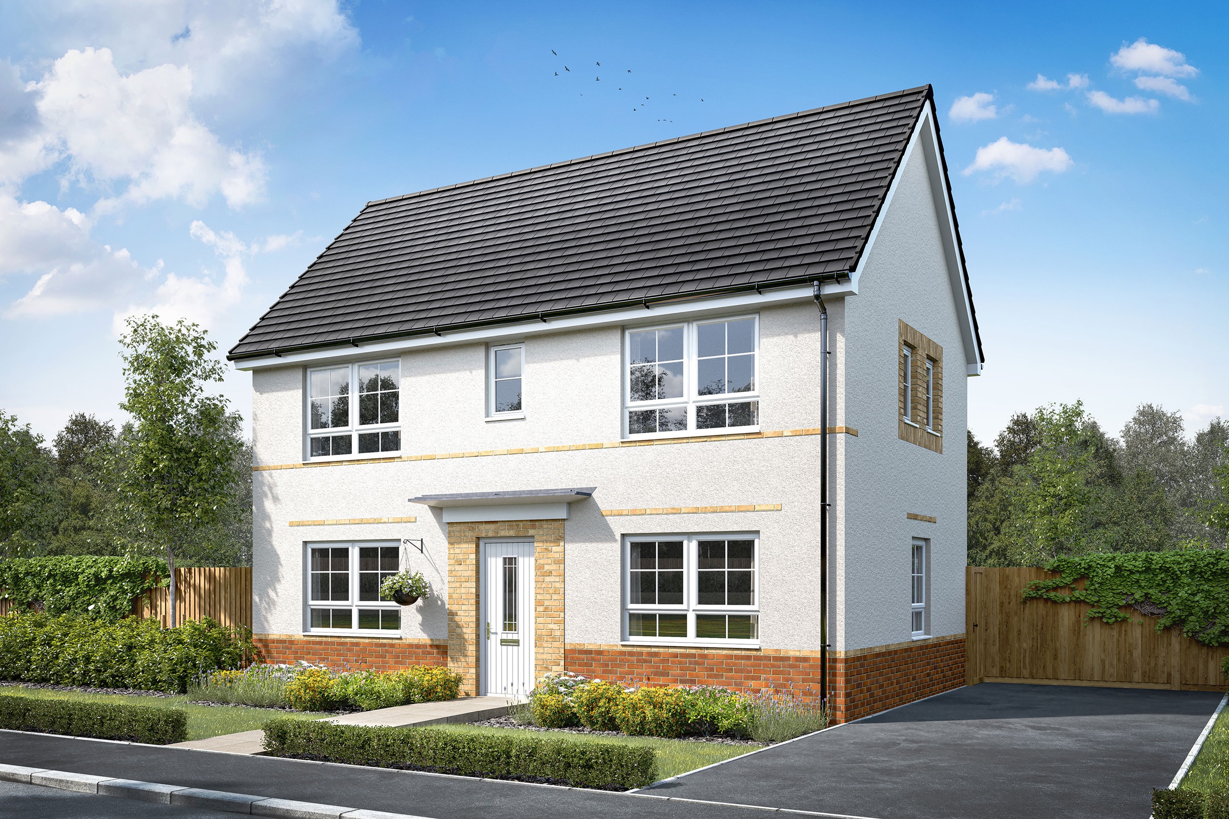 Exterior CGI view of our 3 bed Ennerdale home