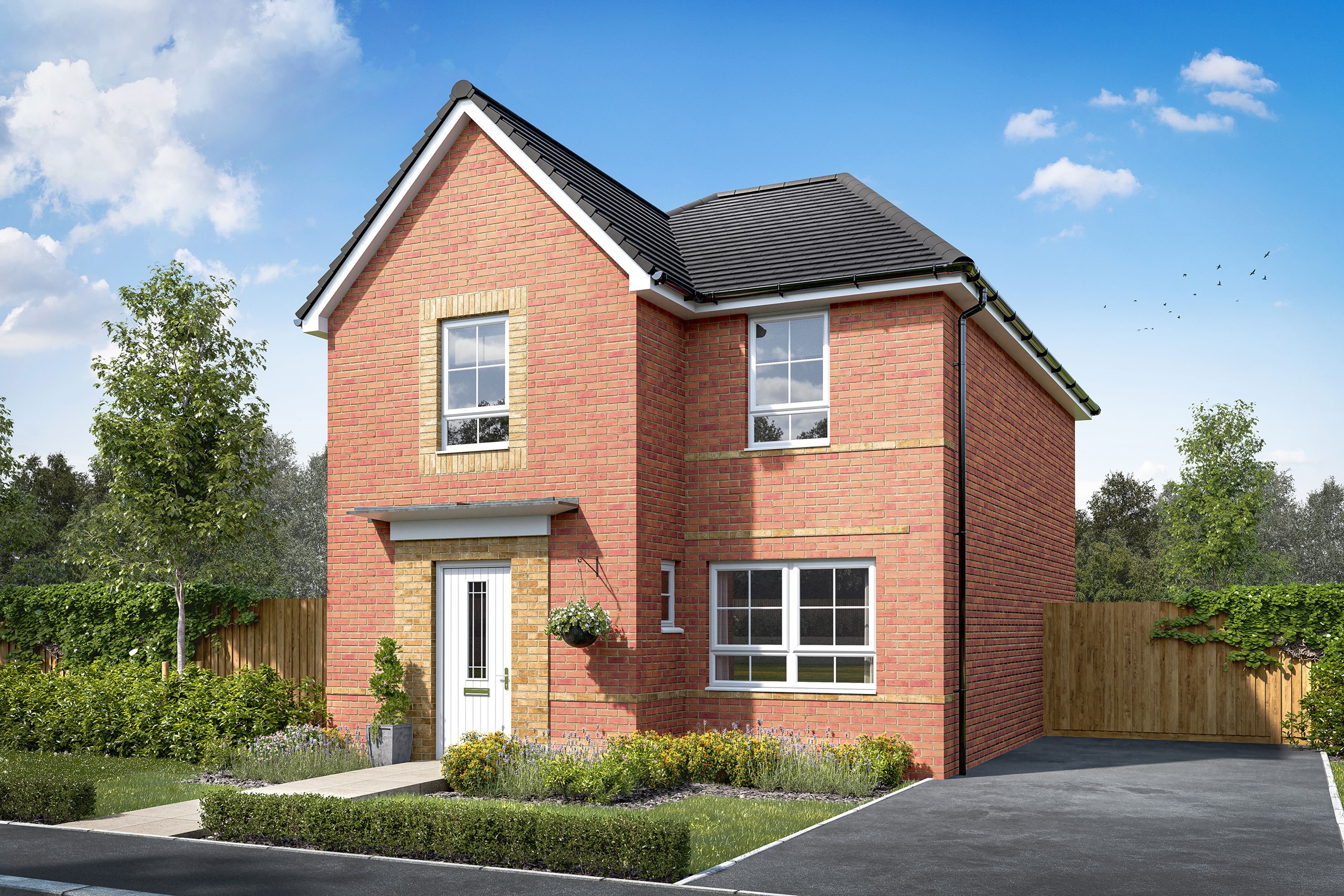 Exterior view of our 4 bed Kingsley home