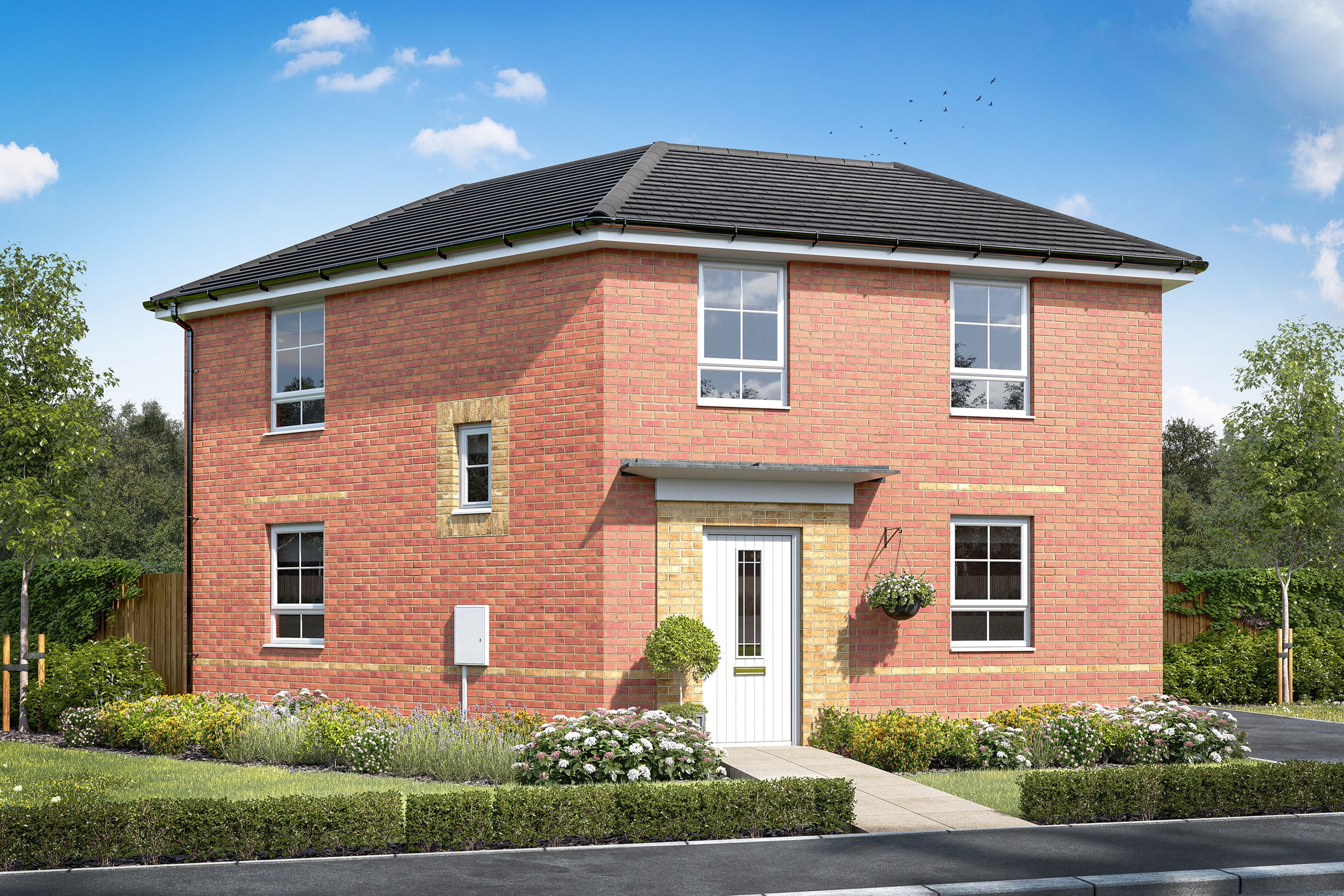 Exterior view of our 3 bed Lutterworth home