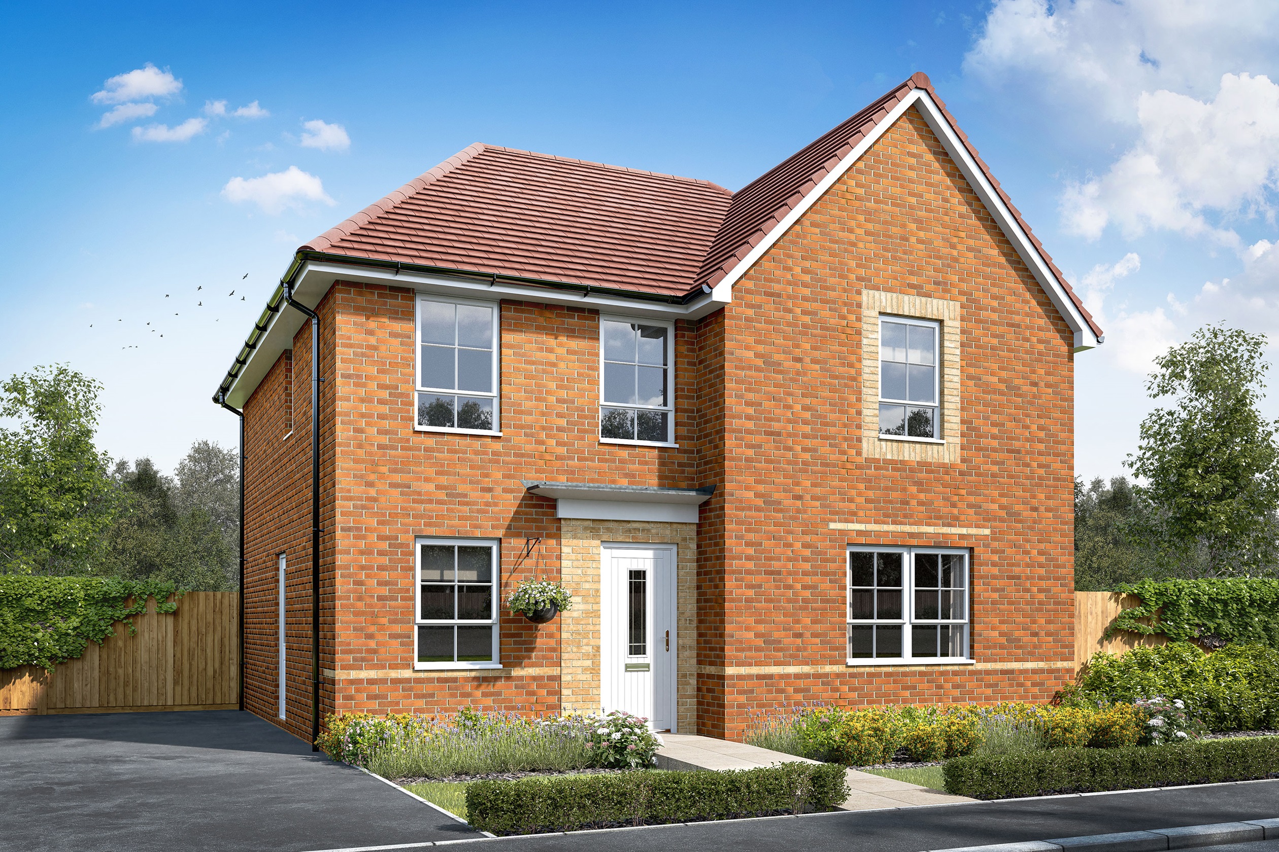 Exterior CGI view of our 4 bed Radleigh home