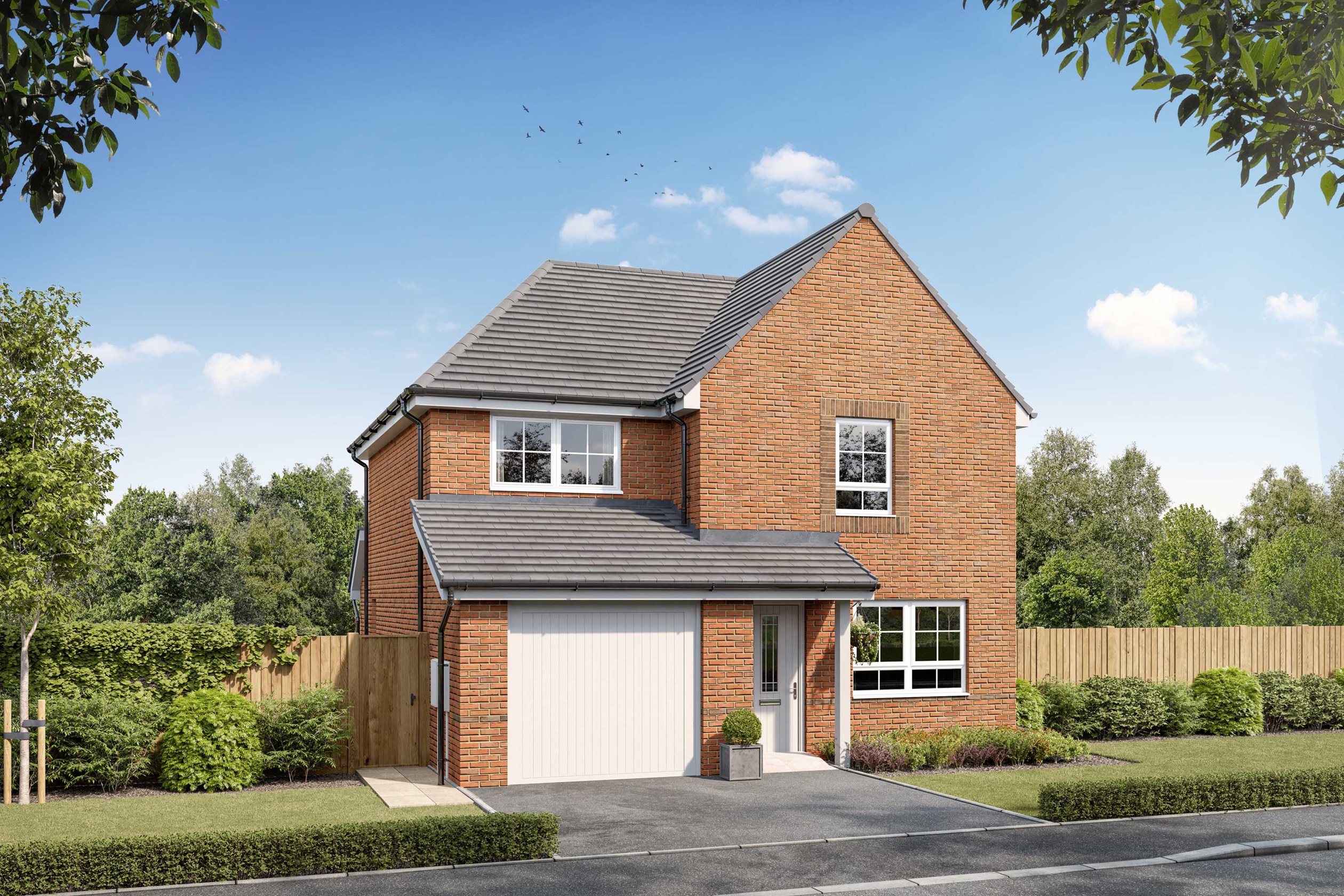 Exterior CGI view of our 3 bed Bewdley home
