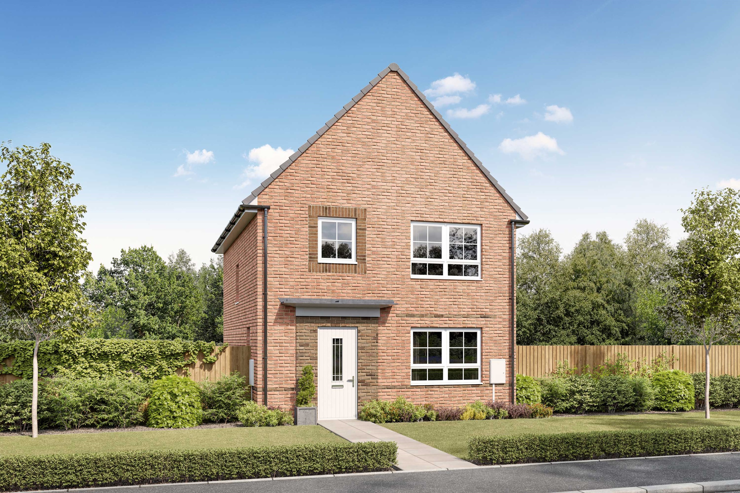 Exterior CGI view of our 3 bed Collaton home