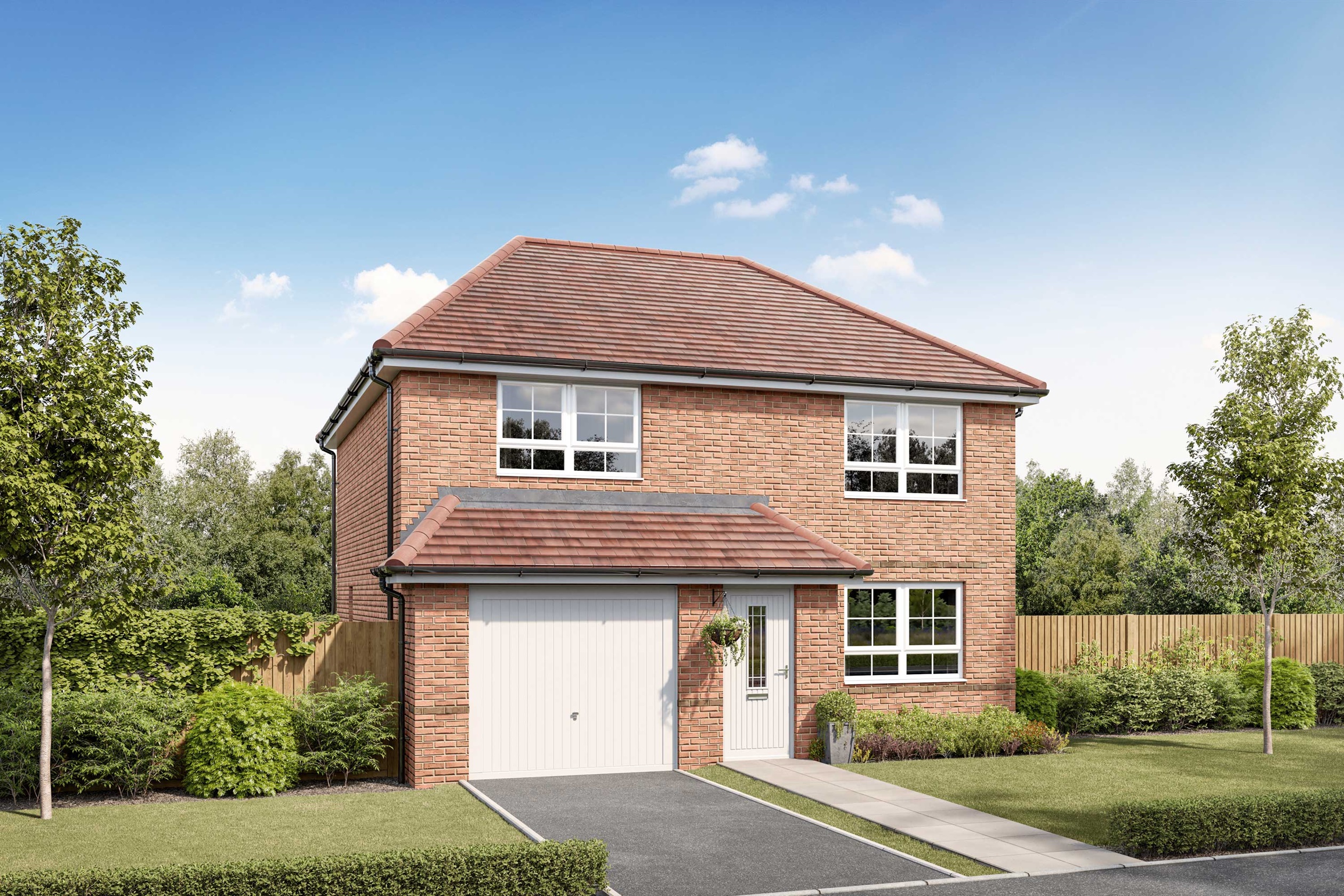 Exterior CGI view of our 4 bed Kennford home