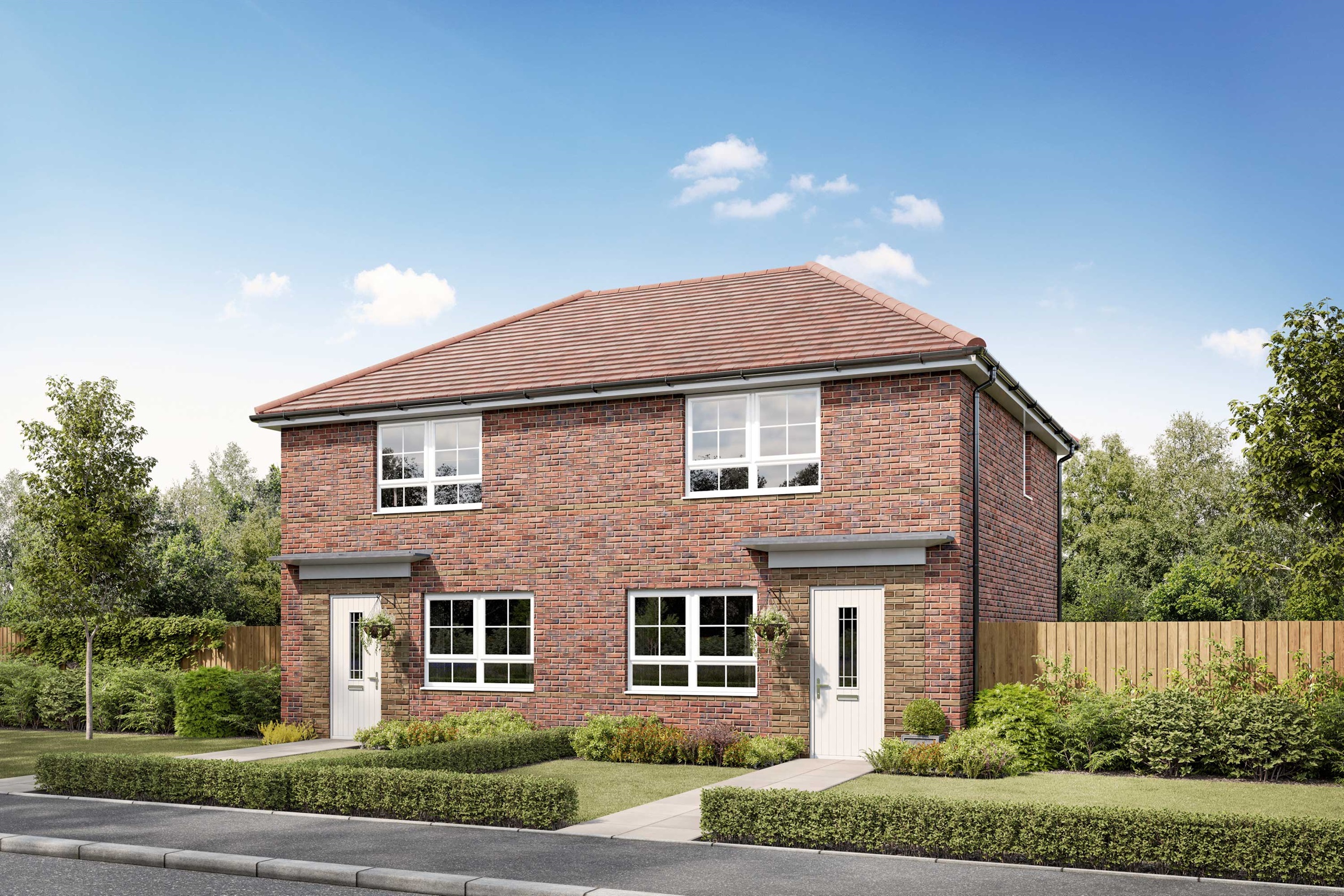 Exterior CGI view of our 2 bed Roseberry home