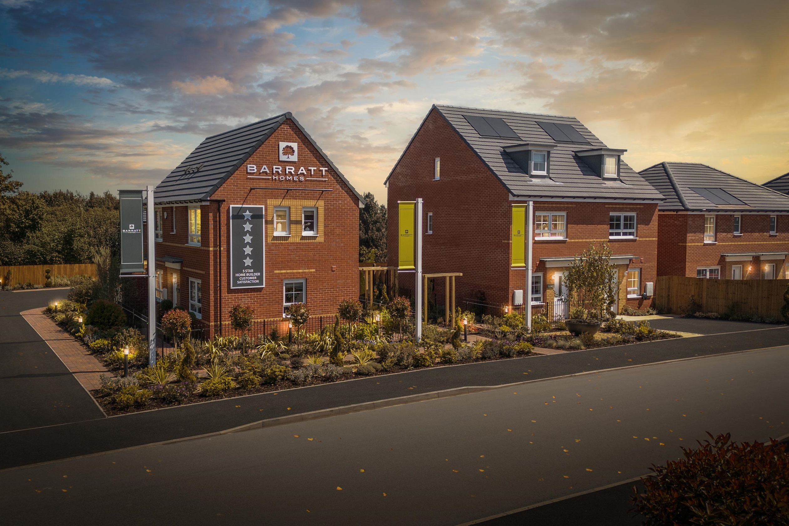 Barratt Homes The Pearls development in Stourport on Severn