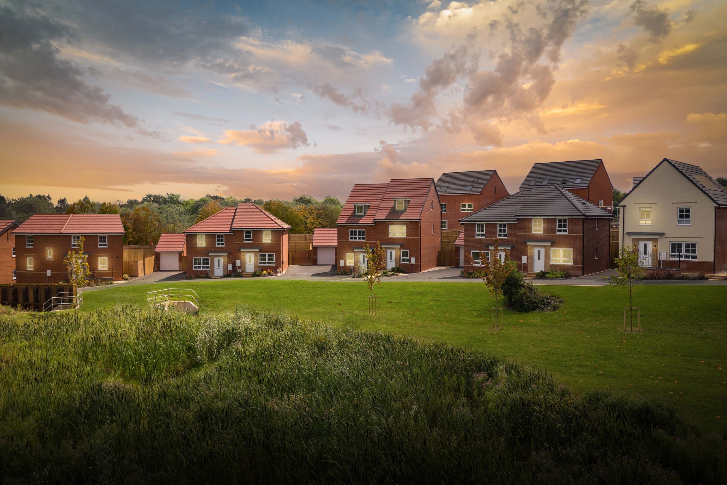 Exterior view of our Poppy Fields development in Uttoxeter 