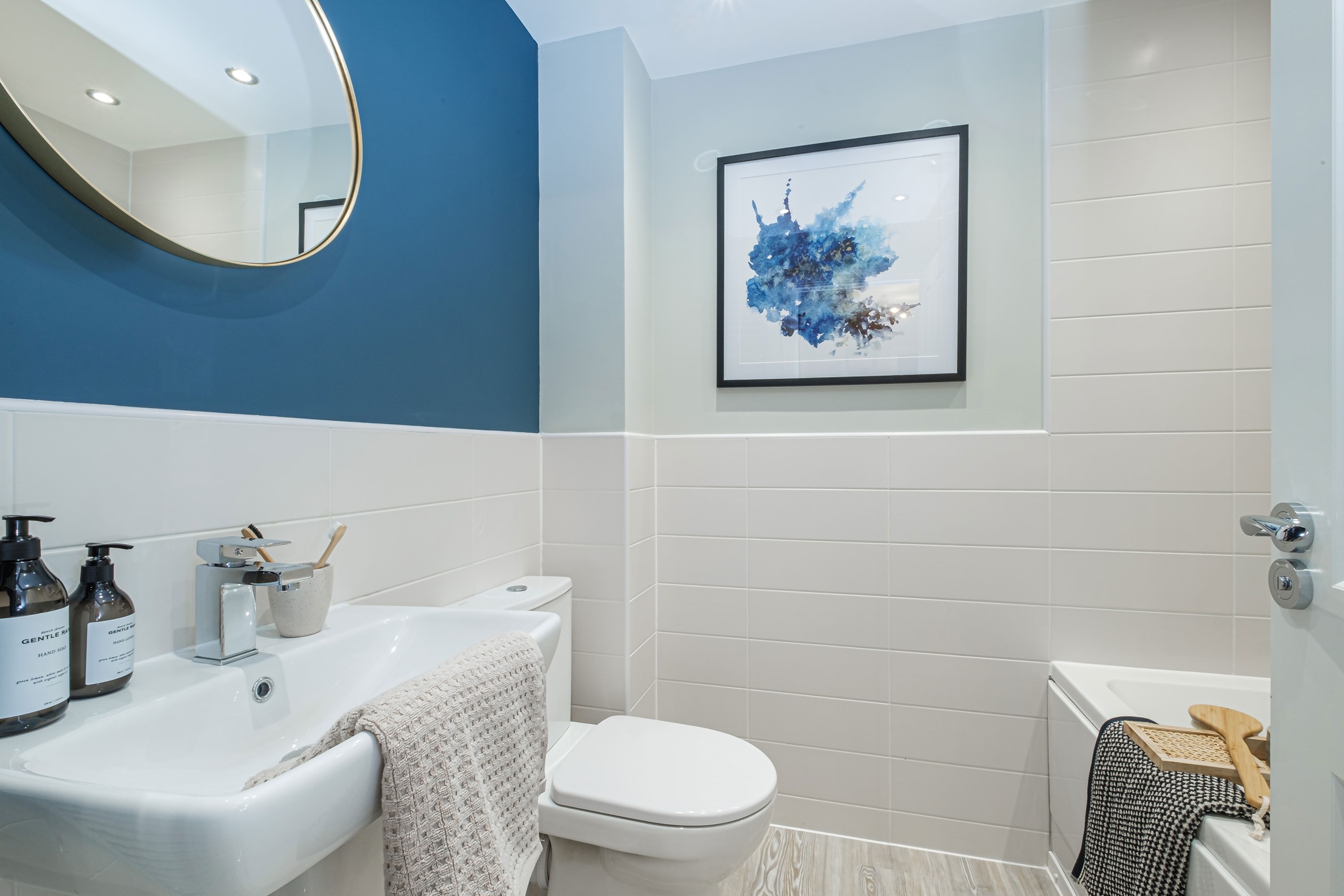 Interior view of the bathroom in our 4 bed Alderney home