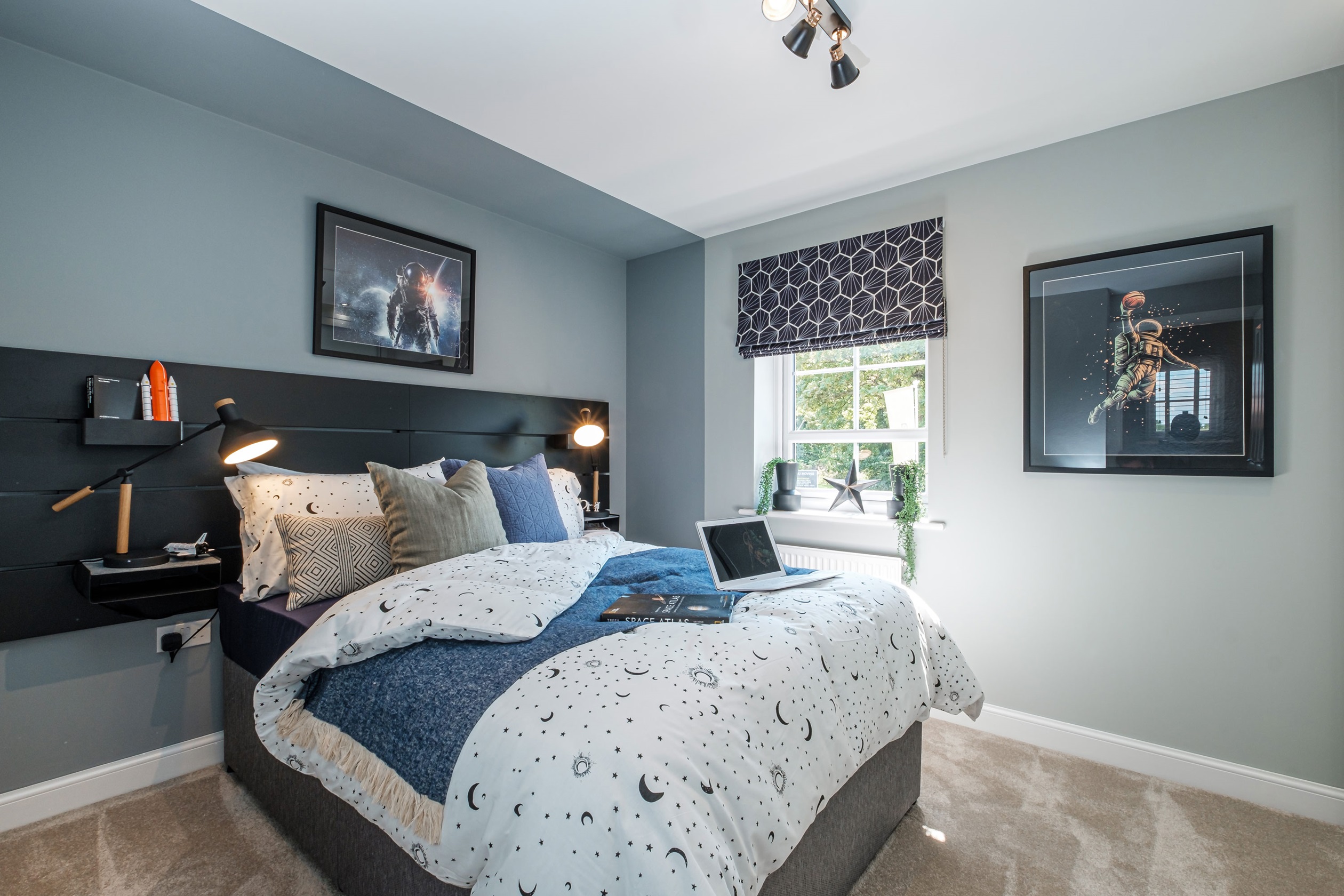 Interior view of bed 2 in our 4 bed Alderney home