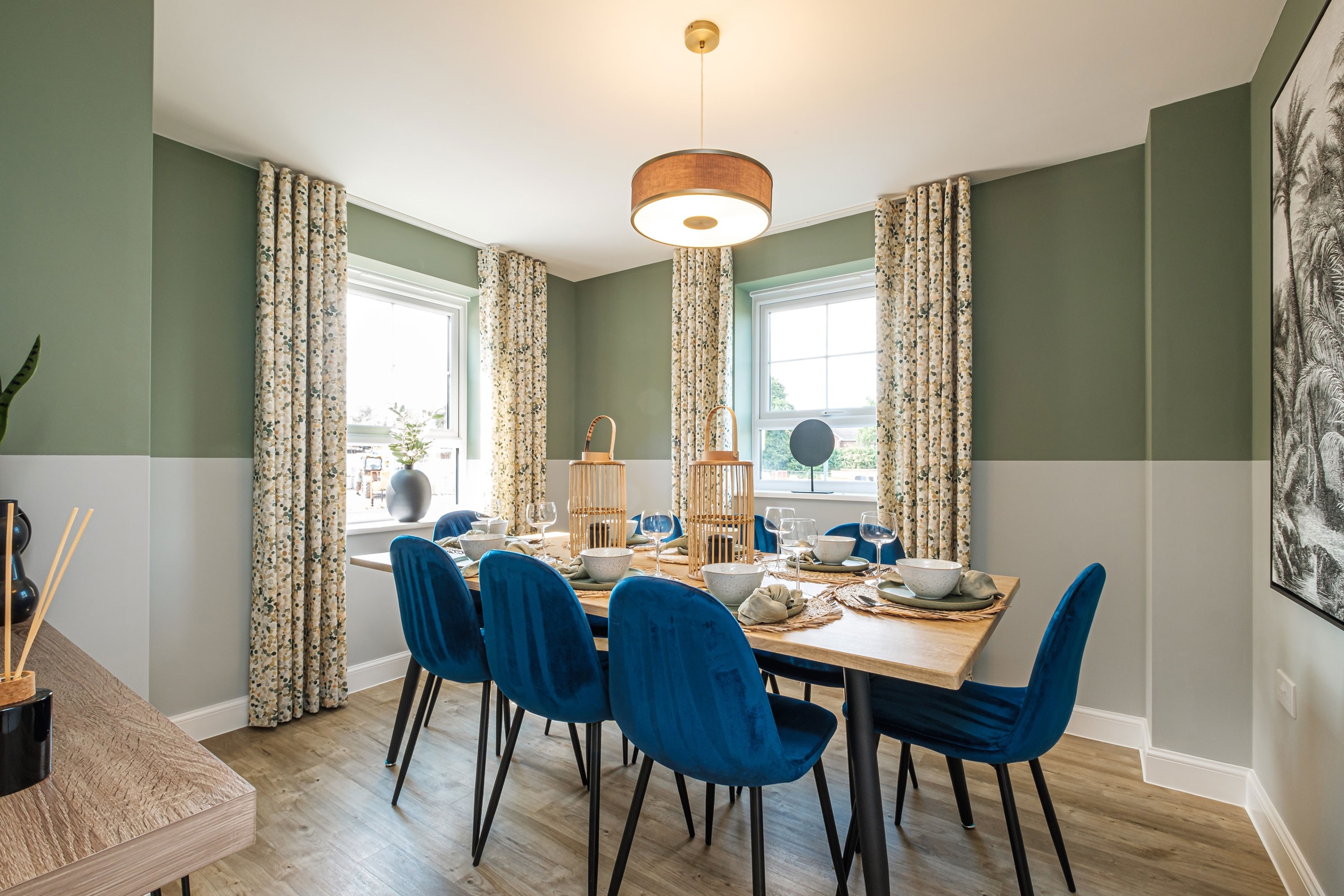 Interior view of the dining room in our 4 bed Alderney home