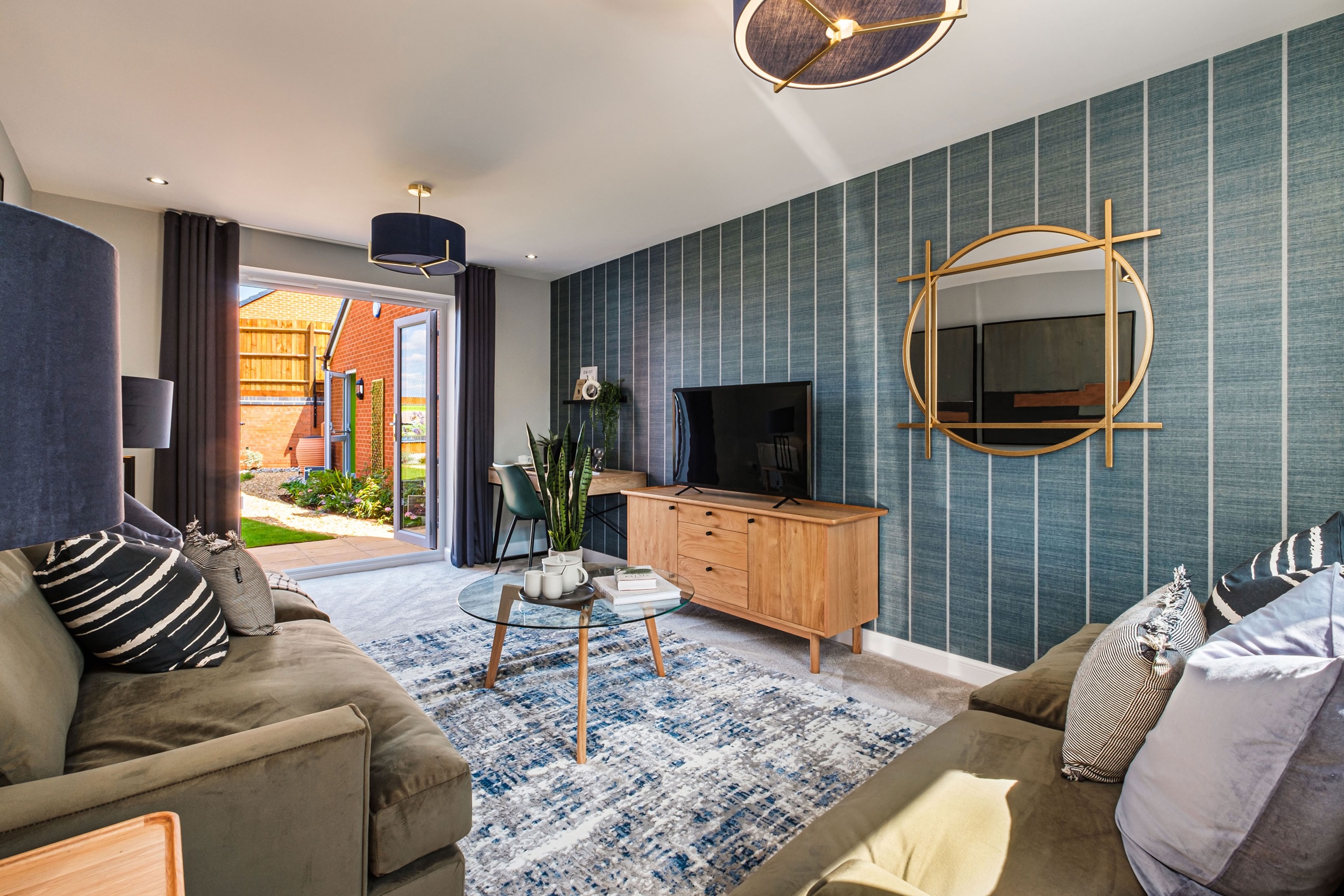 Interior view of the lounge in our 4 bed Alderney home