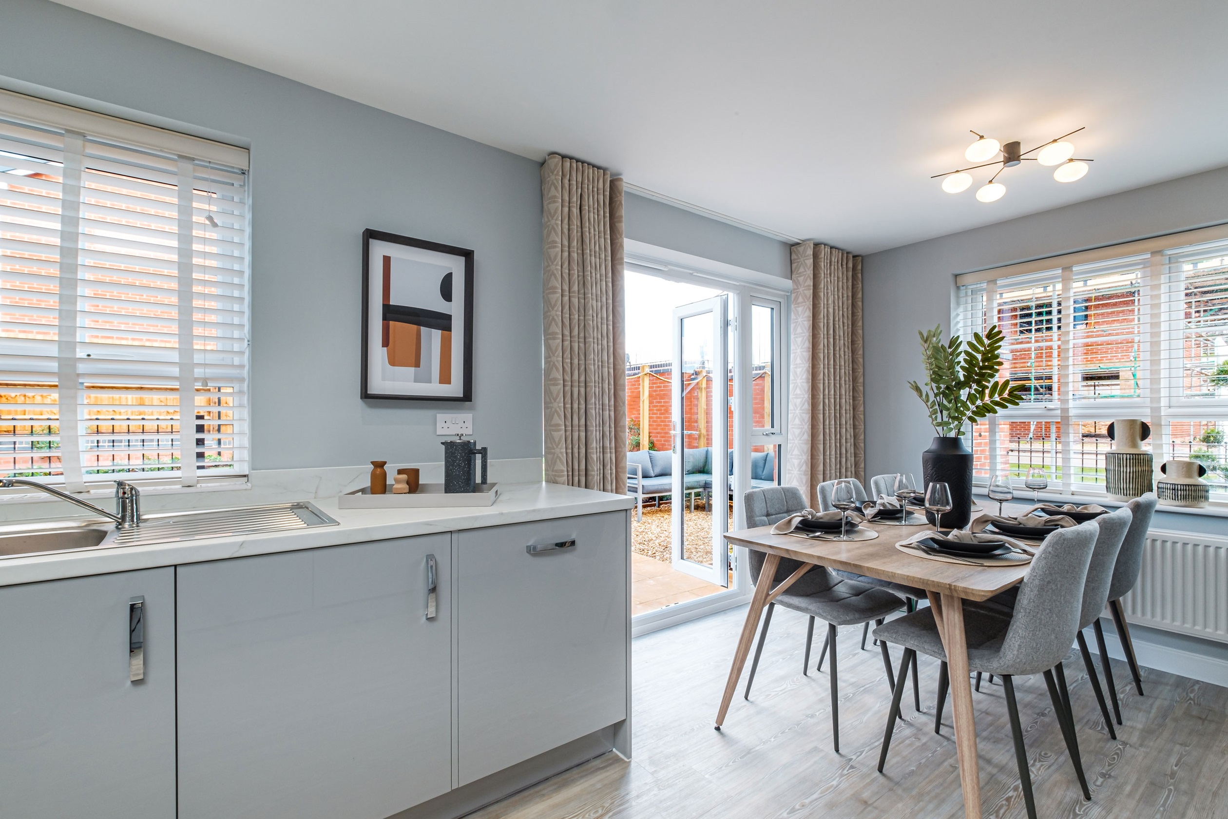 Interior view of the kitchen & dining space in our 3 bed Ennerdale home
