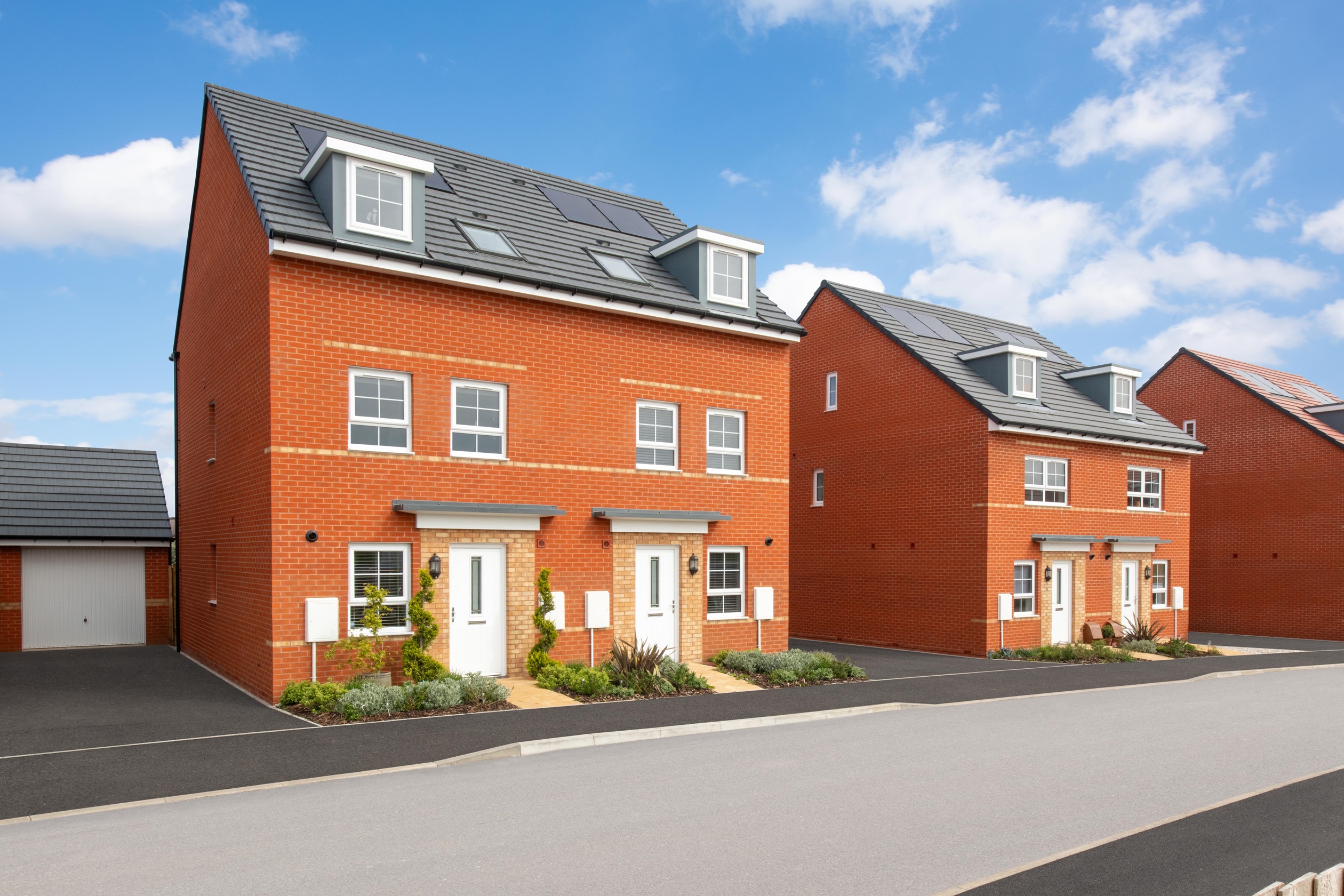 Exterior view of our 3 bed Norbury & Kingsville homes