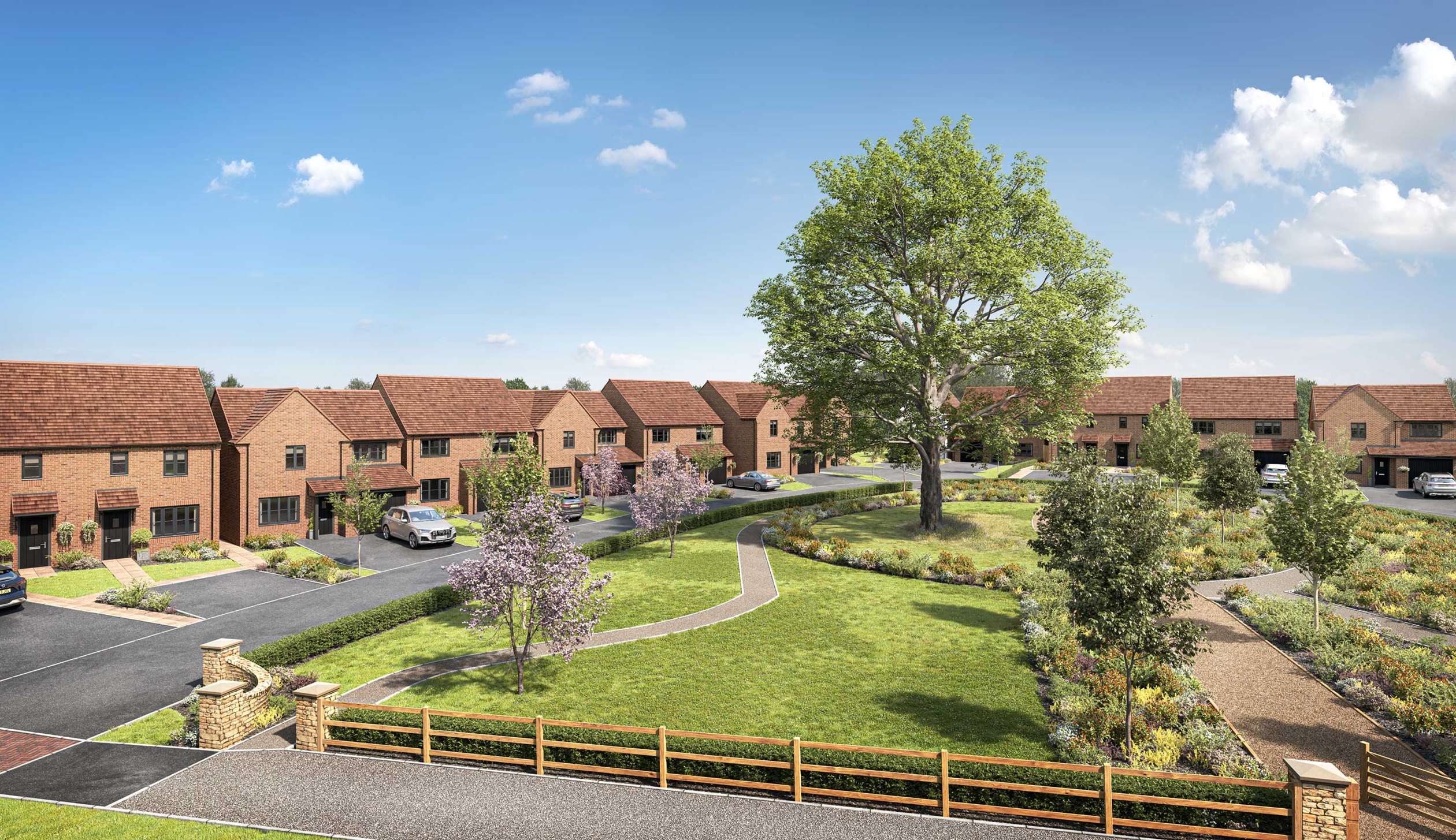 Exterior CGI for Scarlet View development in Telford