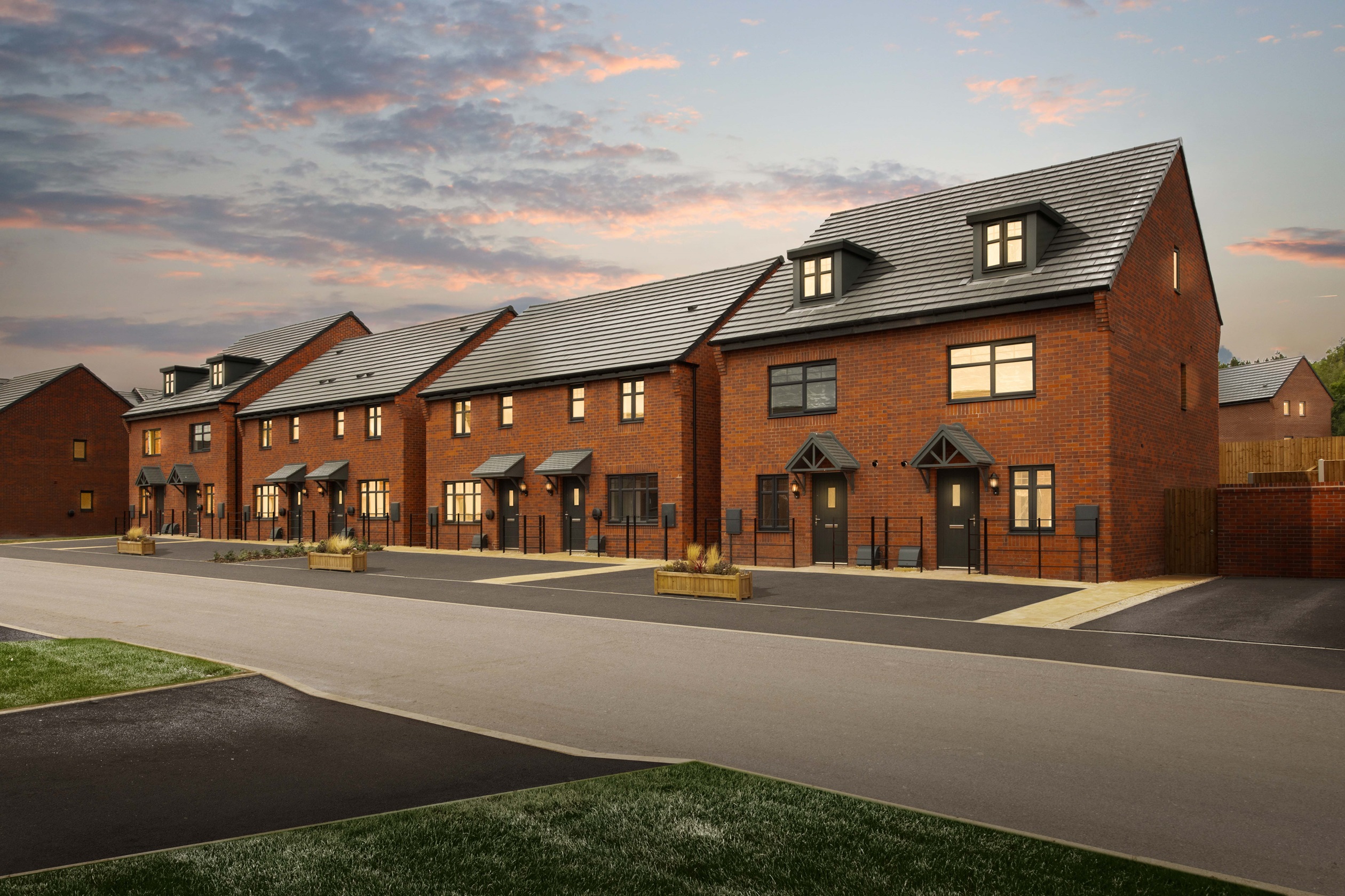 Exterior view of our 3 bed Ellerton and Kingsville homes