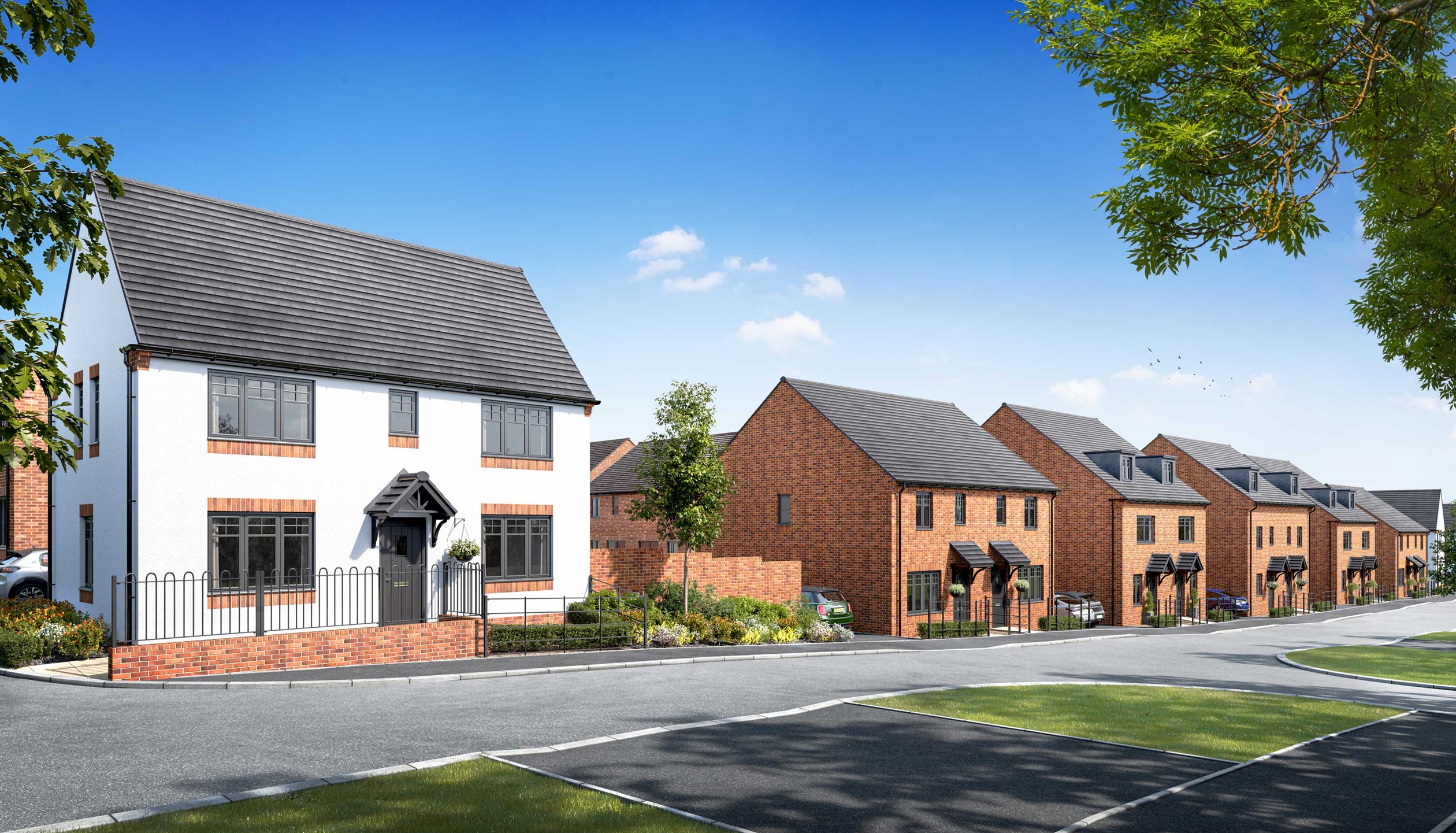 Street view of our Scarlet View development in Telford