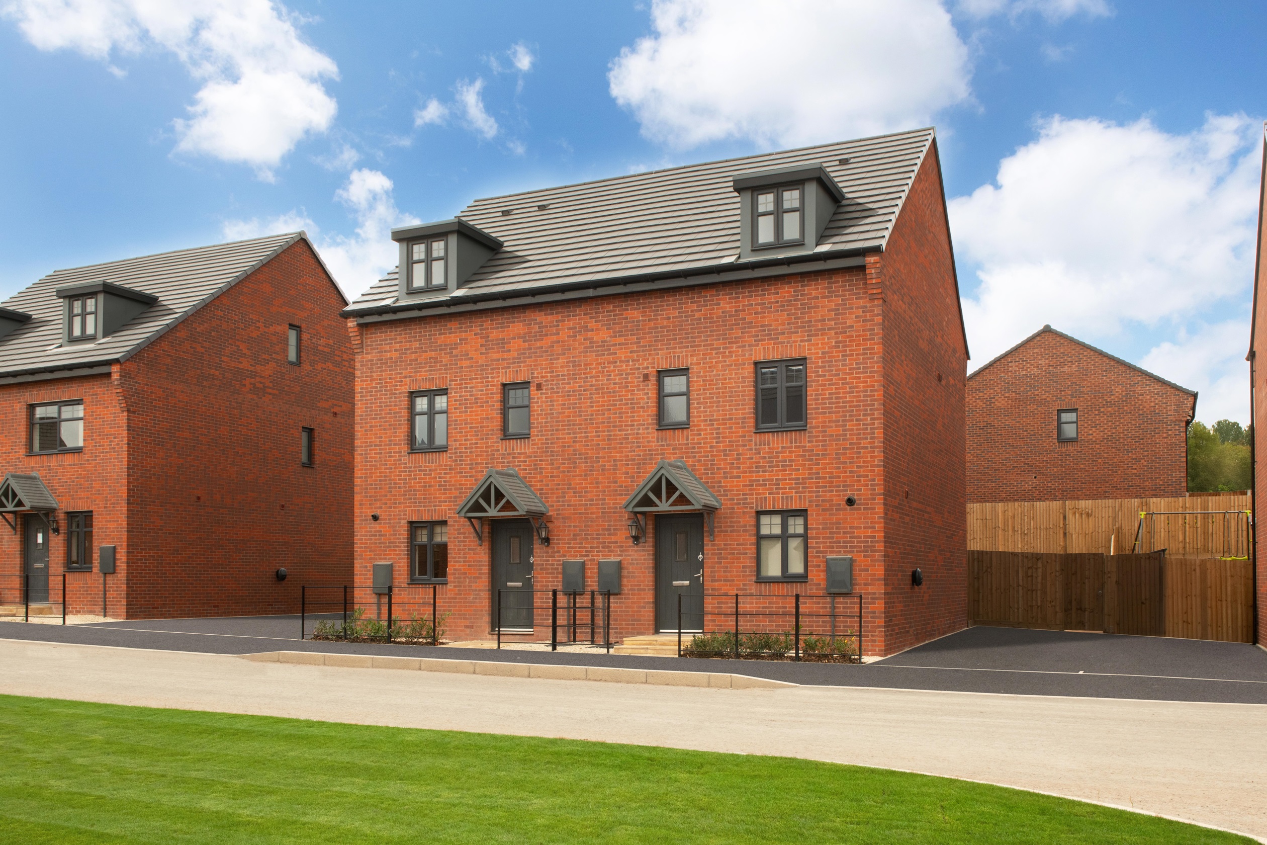 Exterior view of our 3 bed Woodcote home