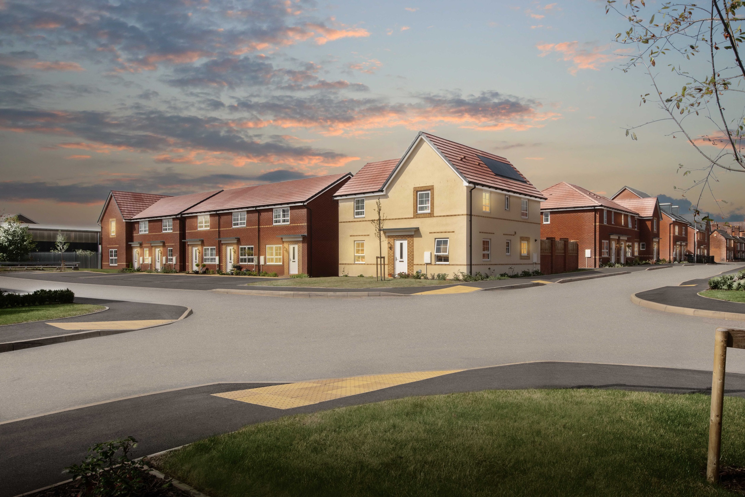 Exterior view of our homes at Folliott's Manor in Stourport