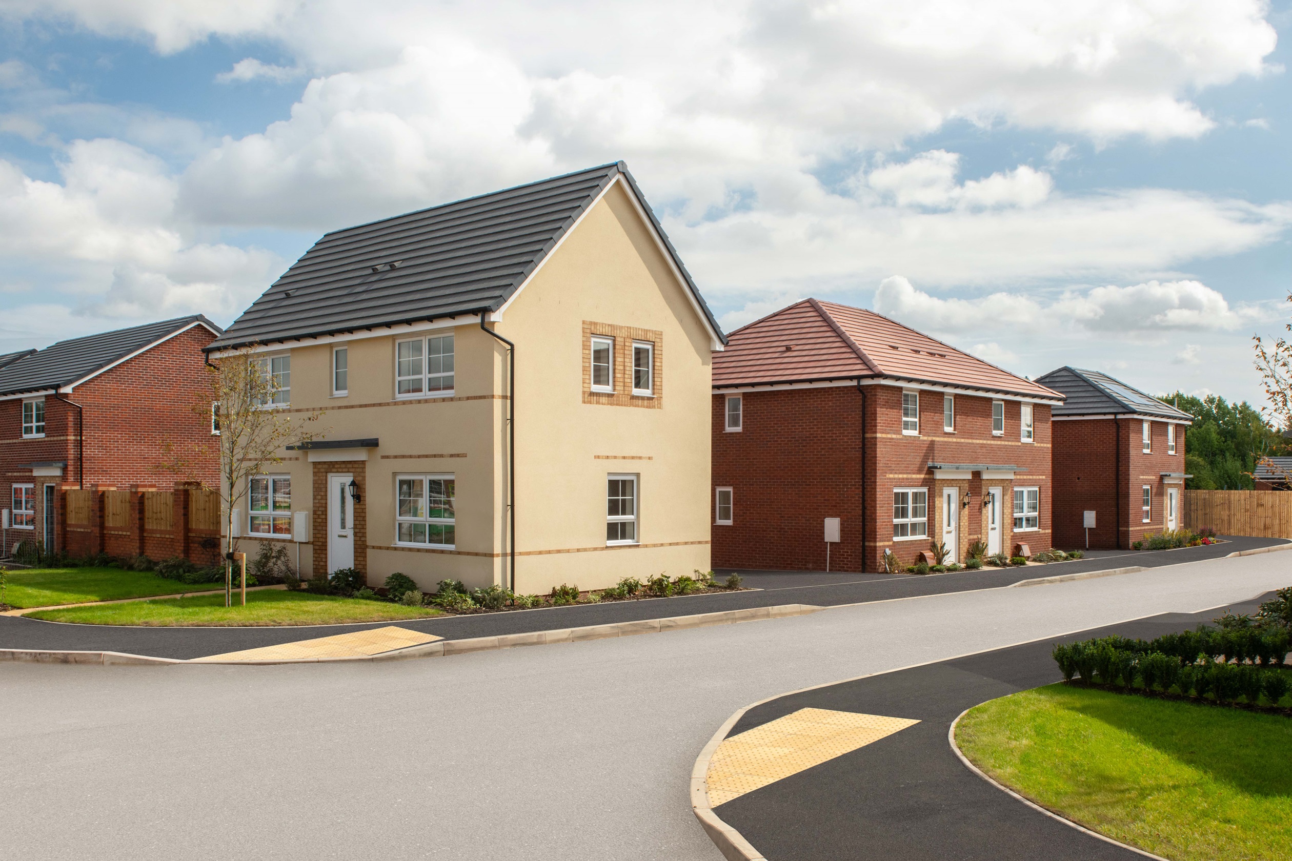 Exterior view of our 3 bed Ennerdale and Ellerton homes